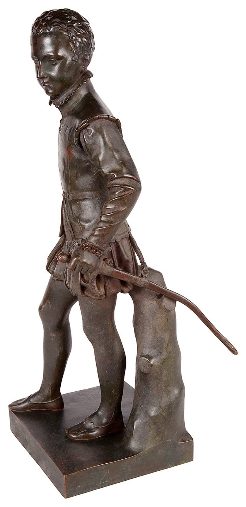 Bronzo Statua in bronzo Barbedienne di Enrico IV, XIX secolo