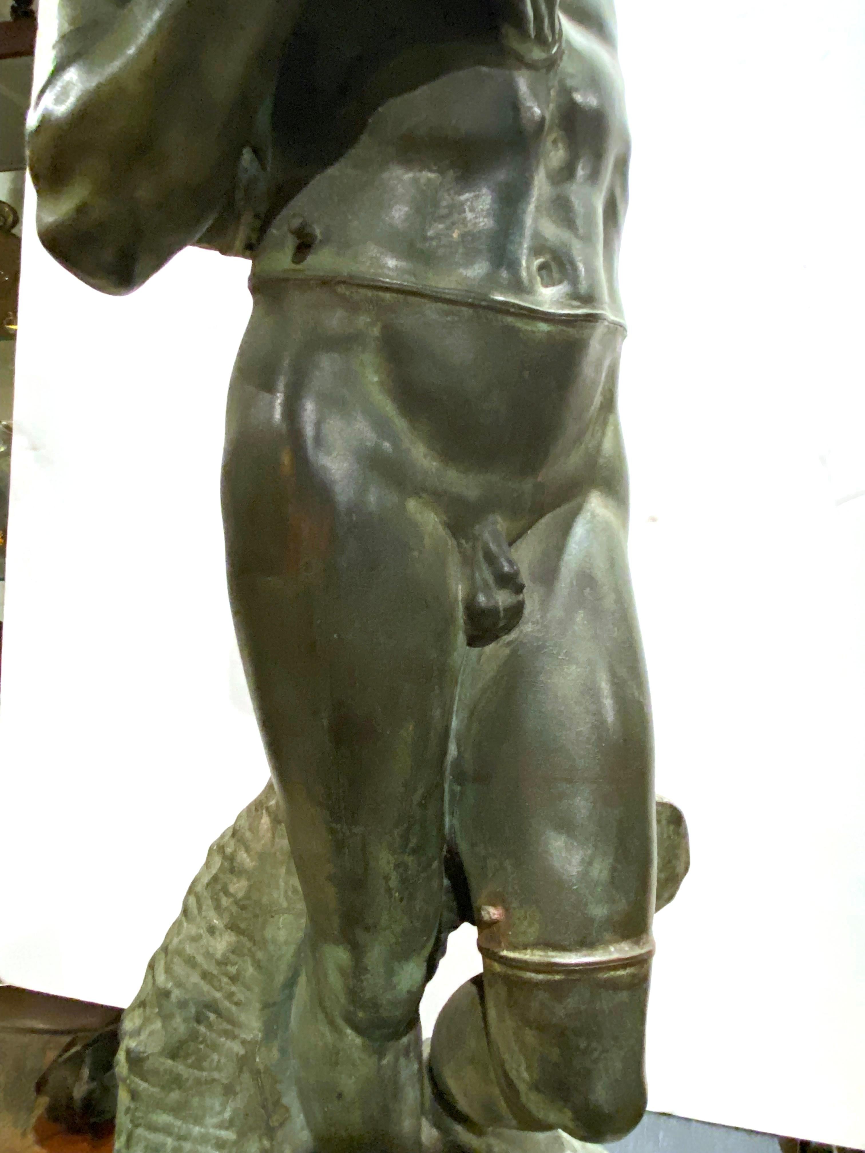 Barbedienne 'Dying Slave' After Michelangelo Grand Tour Cast Bronze Sculpture 5