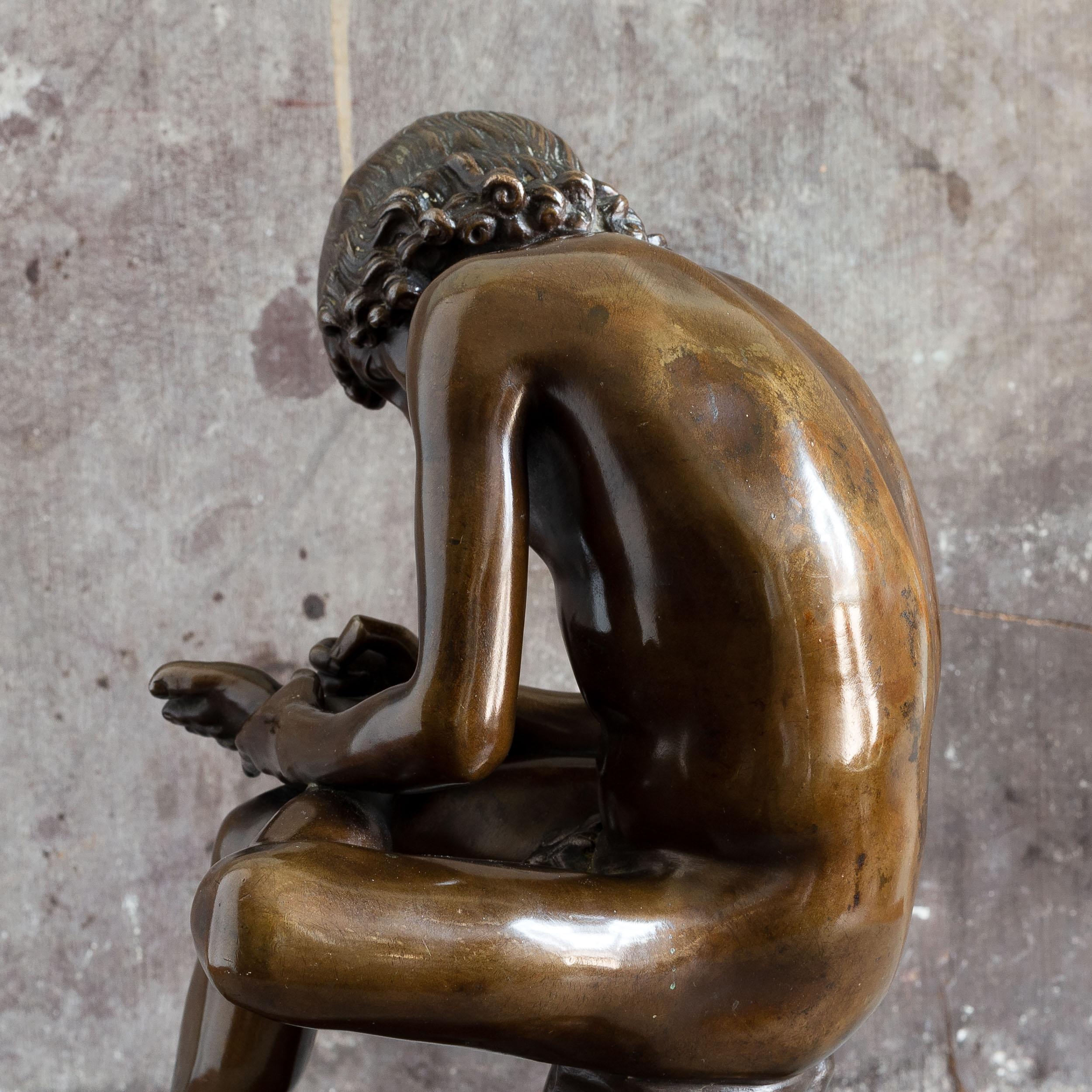 Modèle de Spinario en bronze de la fonderie Barbedienne  en vente 3