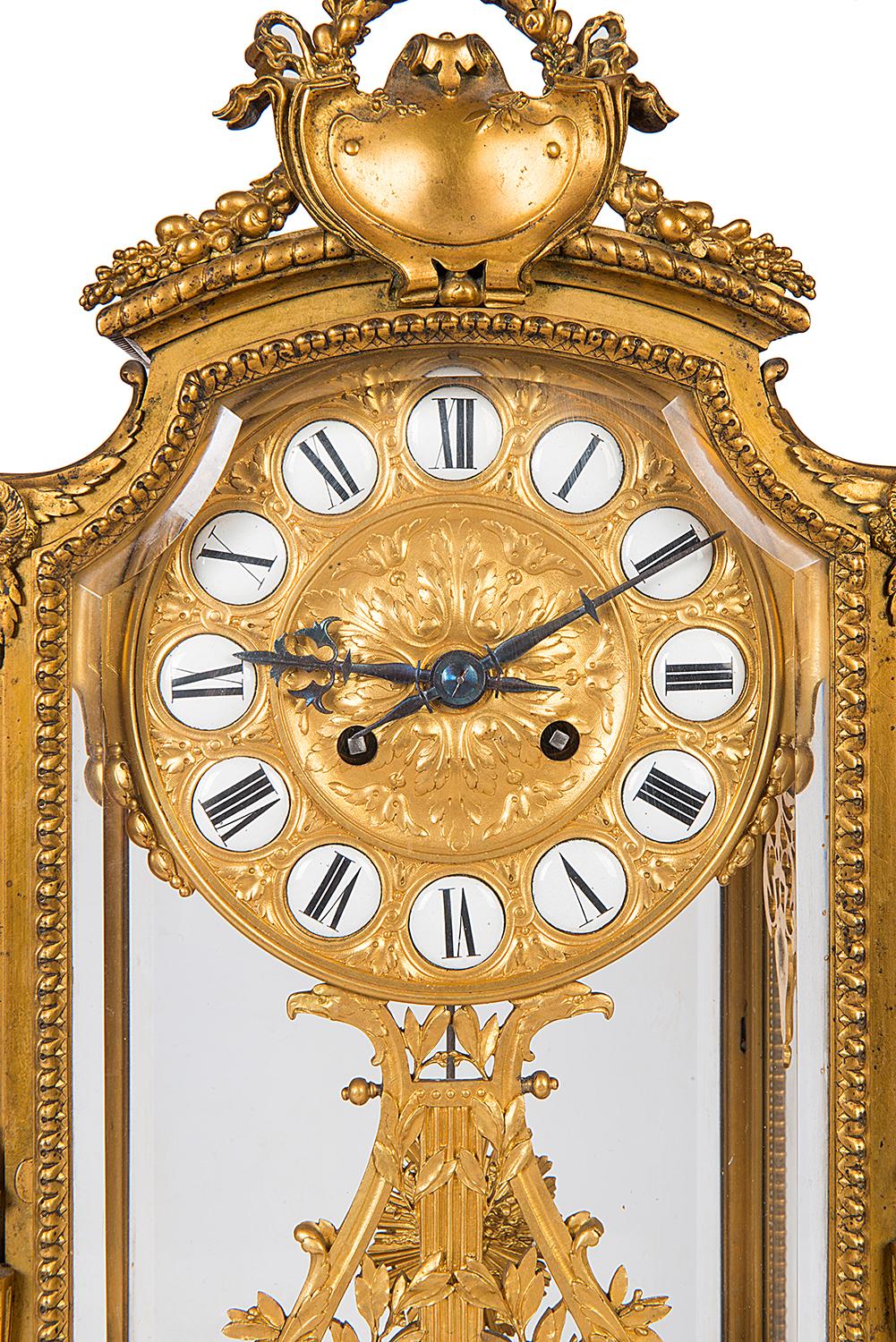 Louis XIV Barbedienne French Mantel Clock, circa 1890 For Sale