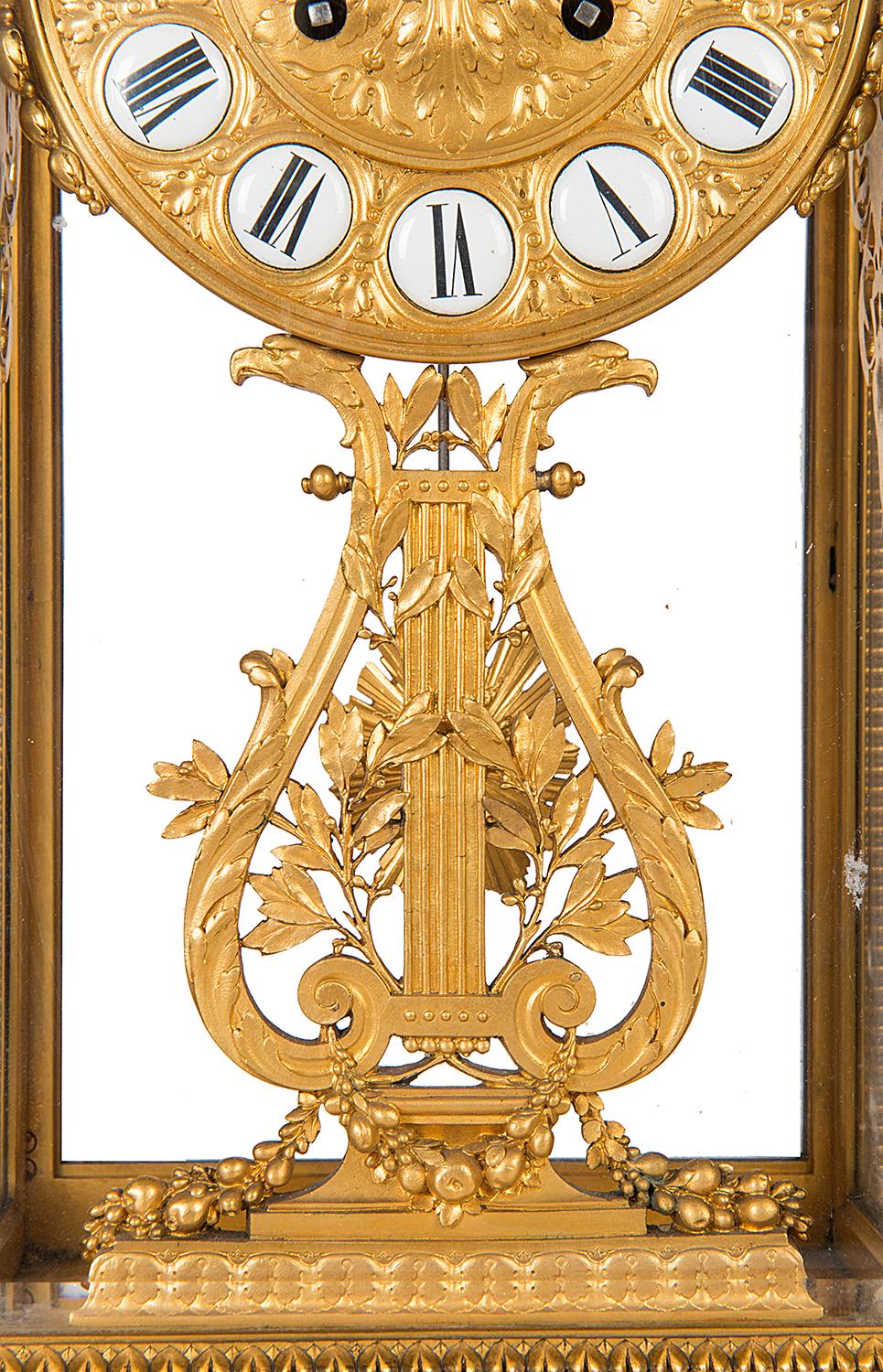 Ormolu Barbedienne French Mantel Clock, circa 1890 For Sale