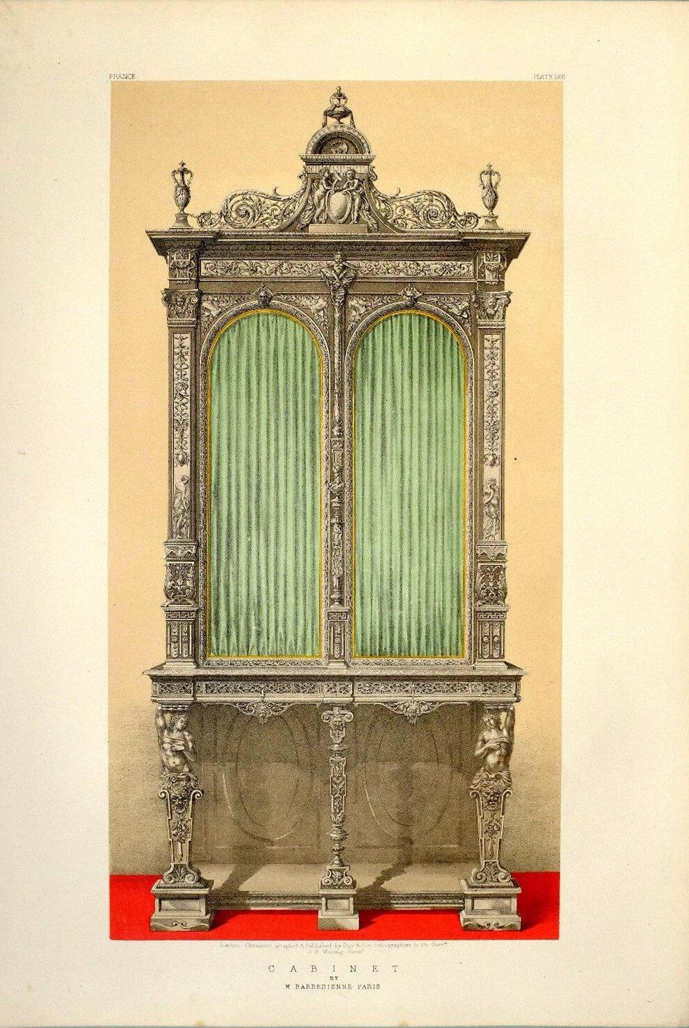 Barbedienne Renaissance Cabinet Designed for Great London Exposition 7