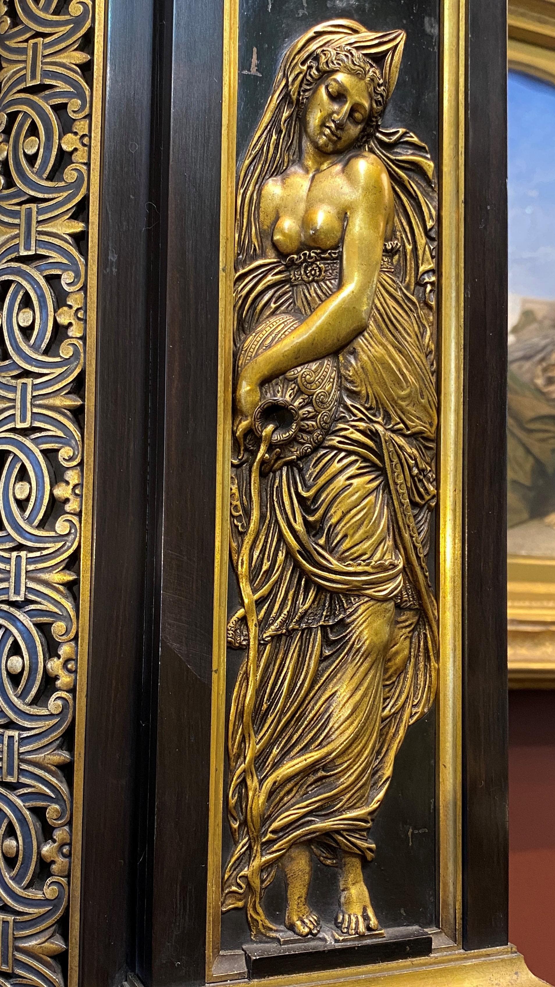 Bronze Barbedienne Renaissance Cabinet Designed for Great London Exposition