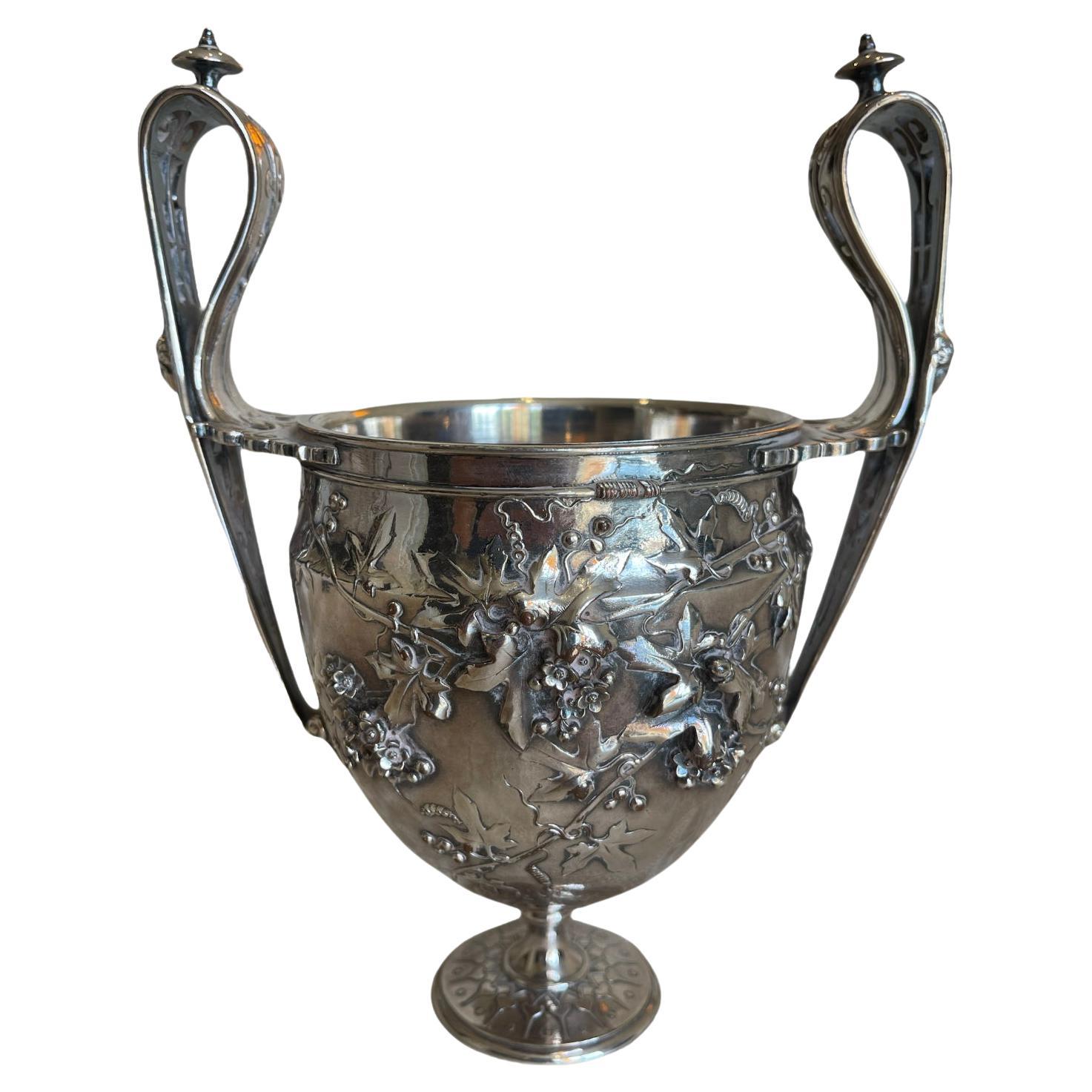 Barbedienne & Sevin - Cantharus Cup / Silver Bronze Vase