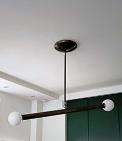 Barbell 2, Solid Brass Ceiling Lamp by Candas Design