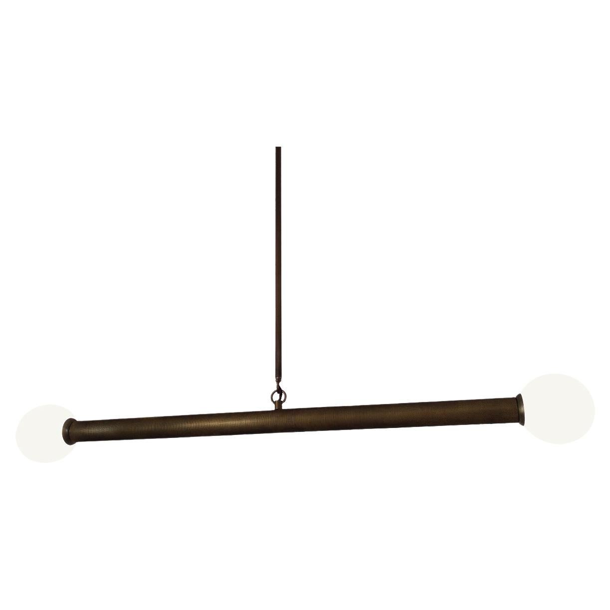 Plafonnier Barbell 2 en laiton massif de Candas Design