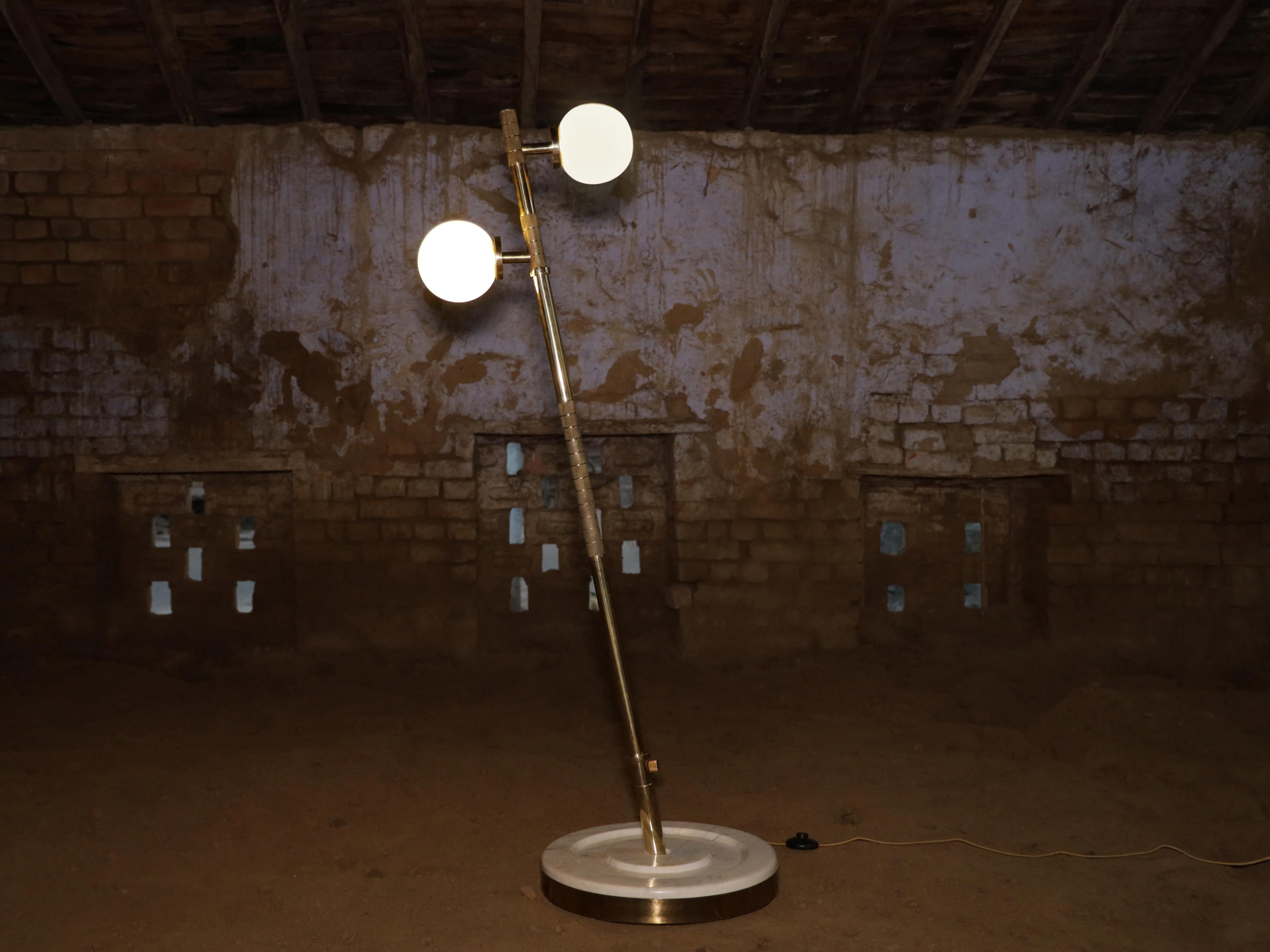 Barbell Floor Lamp by Namit Khanna For Sale 1