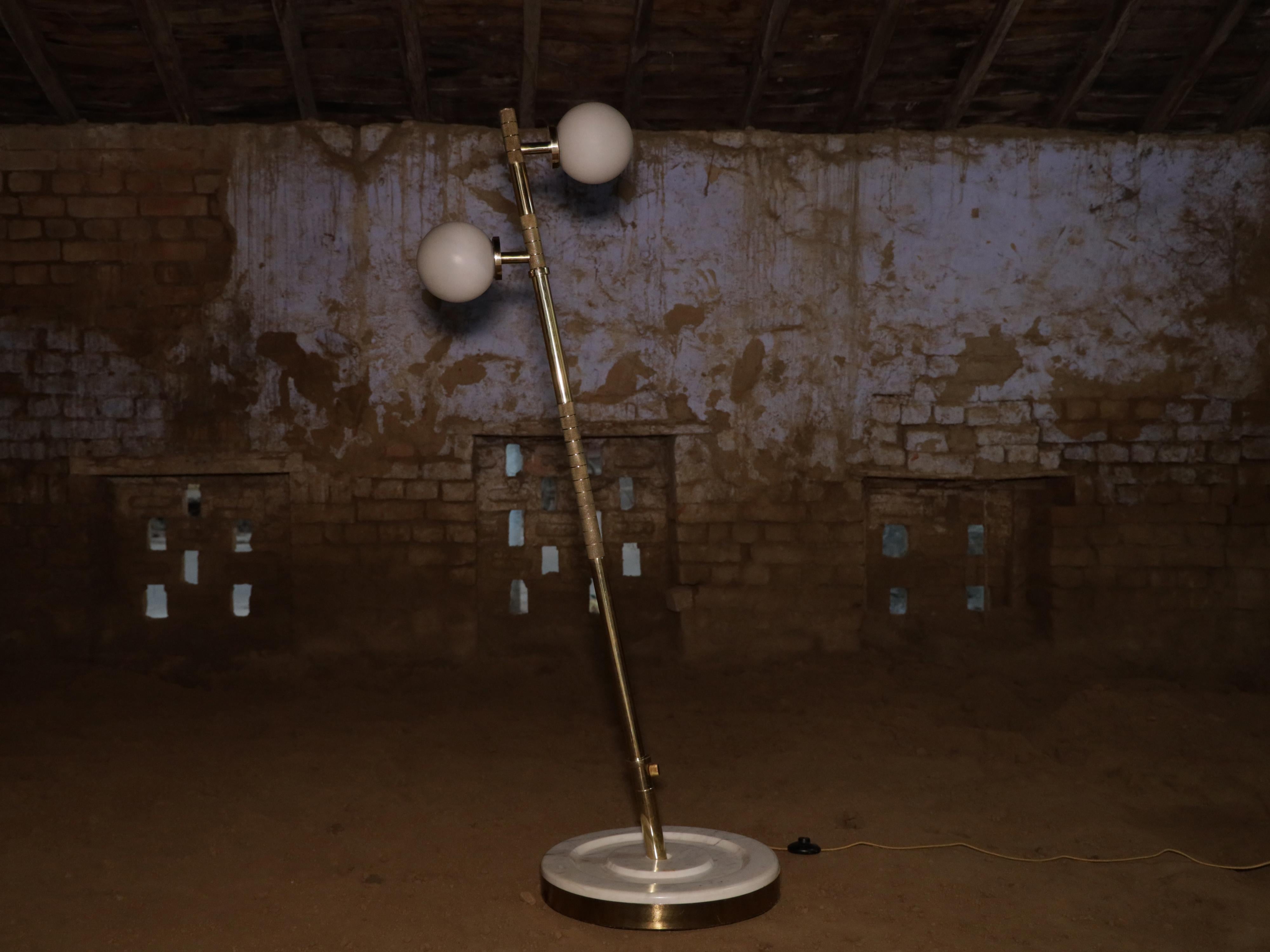 Barbell Floor Lamp by Namit Khanna For Sale 2