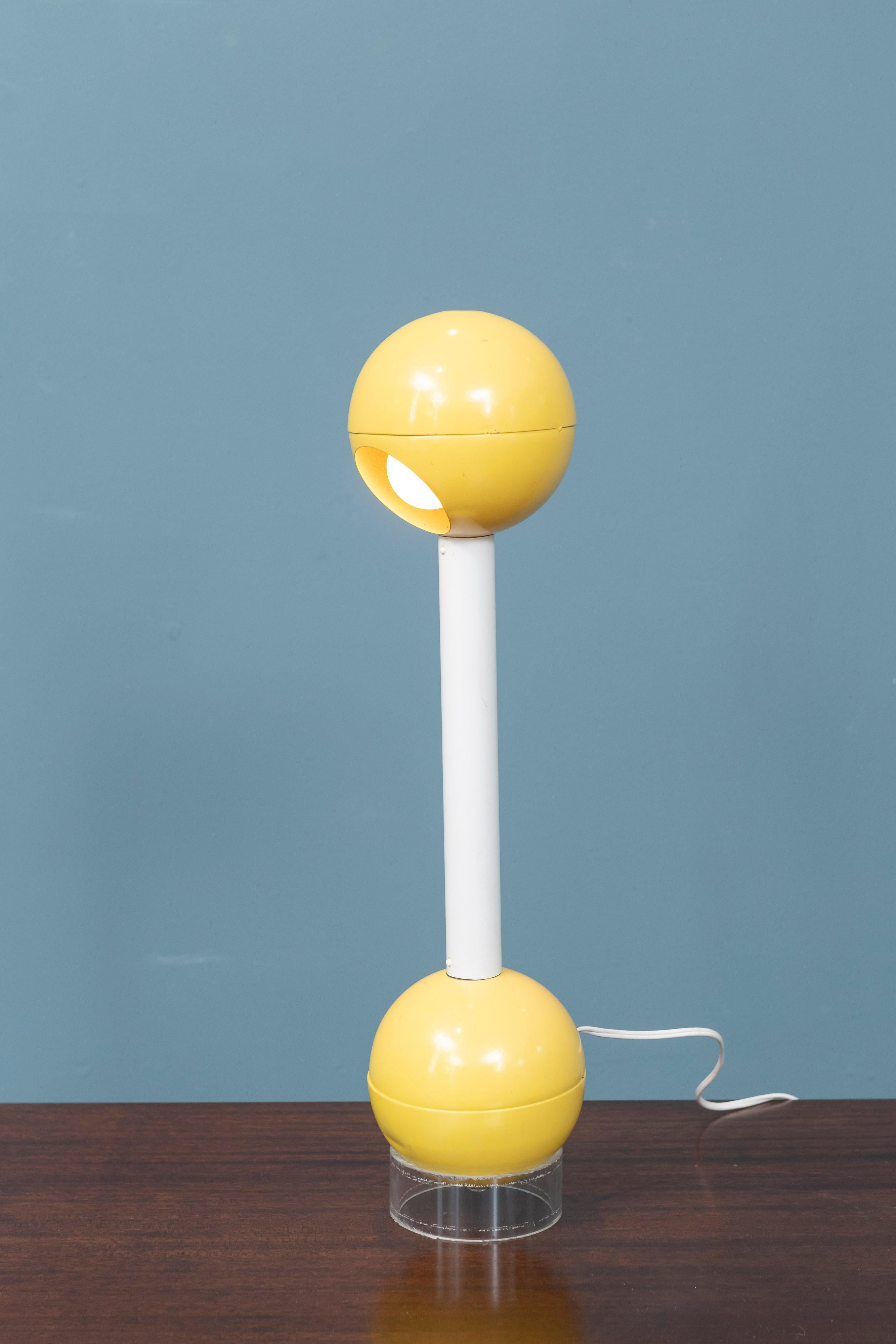 Mid-Century Modern BarBell Table Lamp by John Mascheroni for Kovacs