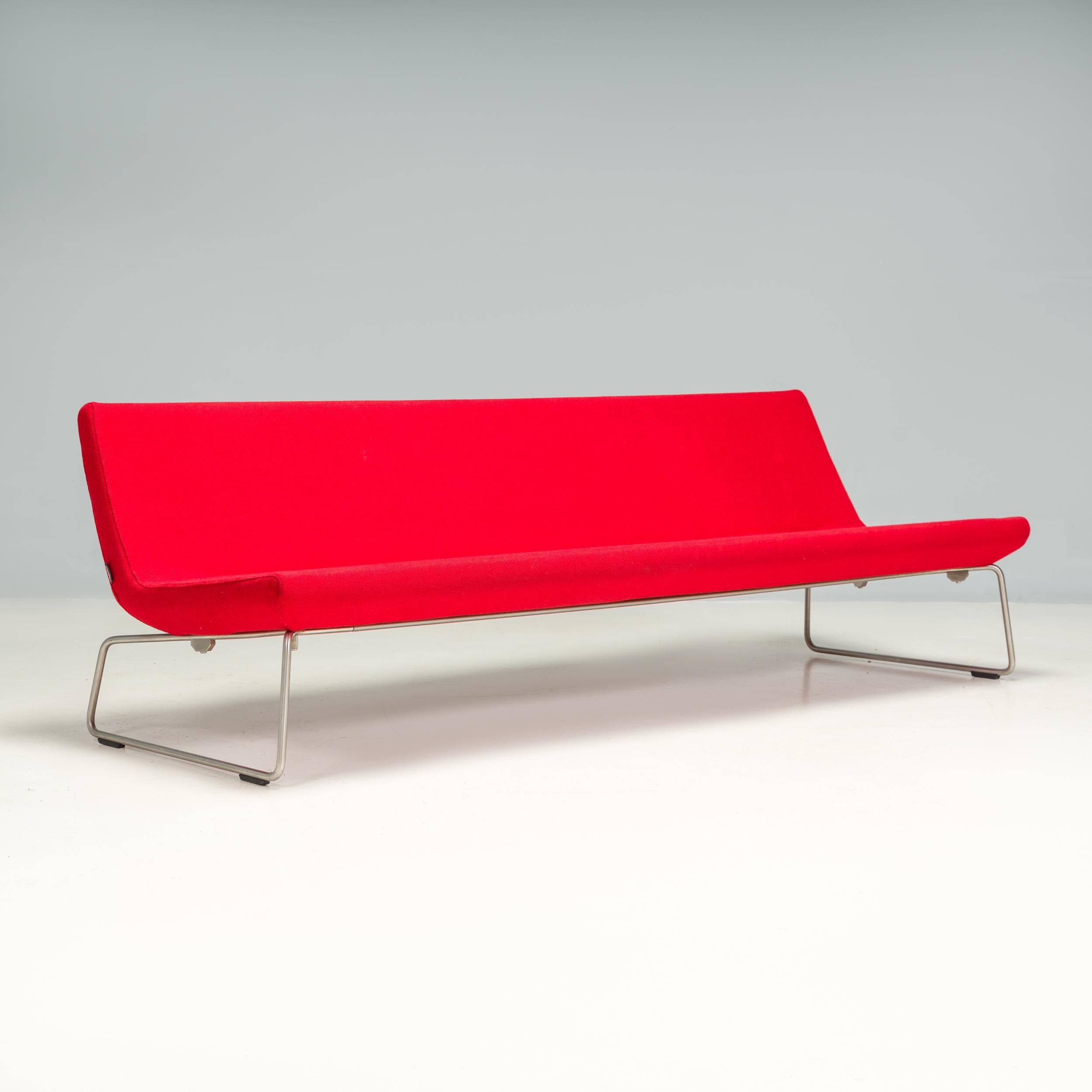 Originally designed by British industrial designers  Edward Barber and Jay Osgerby in 2000 and manufactured by Cappellini, the Superlight sofa is a fantastic example of minimalist, contemporary design.

With a bench-like silhouette, the Superlight