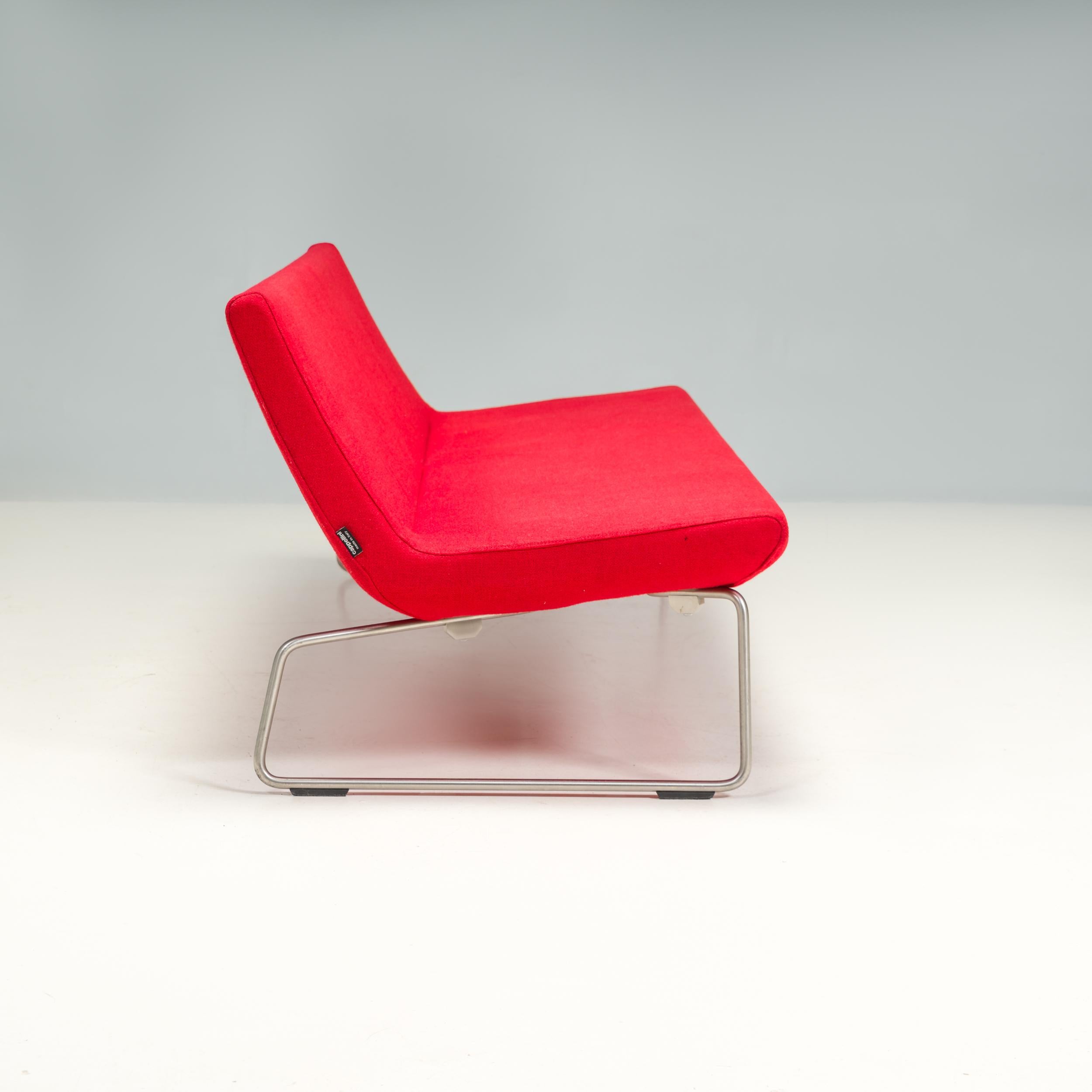 Barber & Osgerby for Cappellini Red Superlight 530 Sofa In Fair Condition For Sale In London, GB