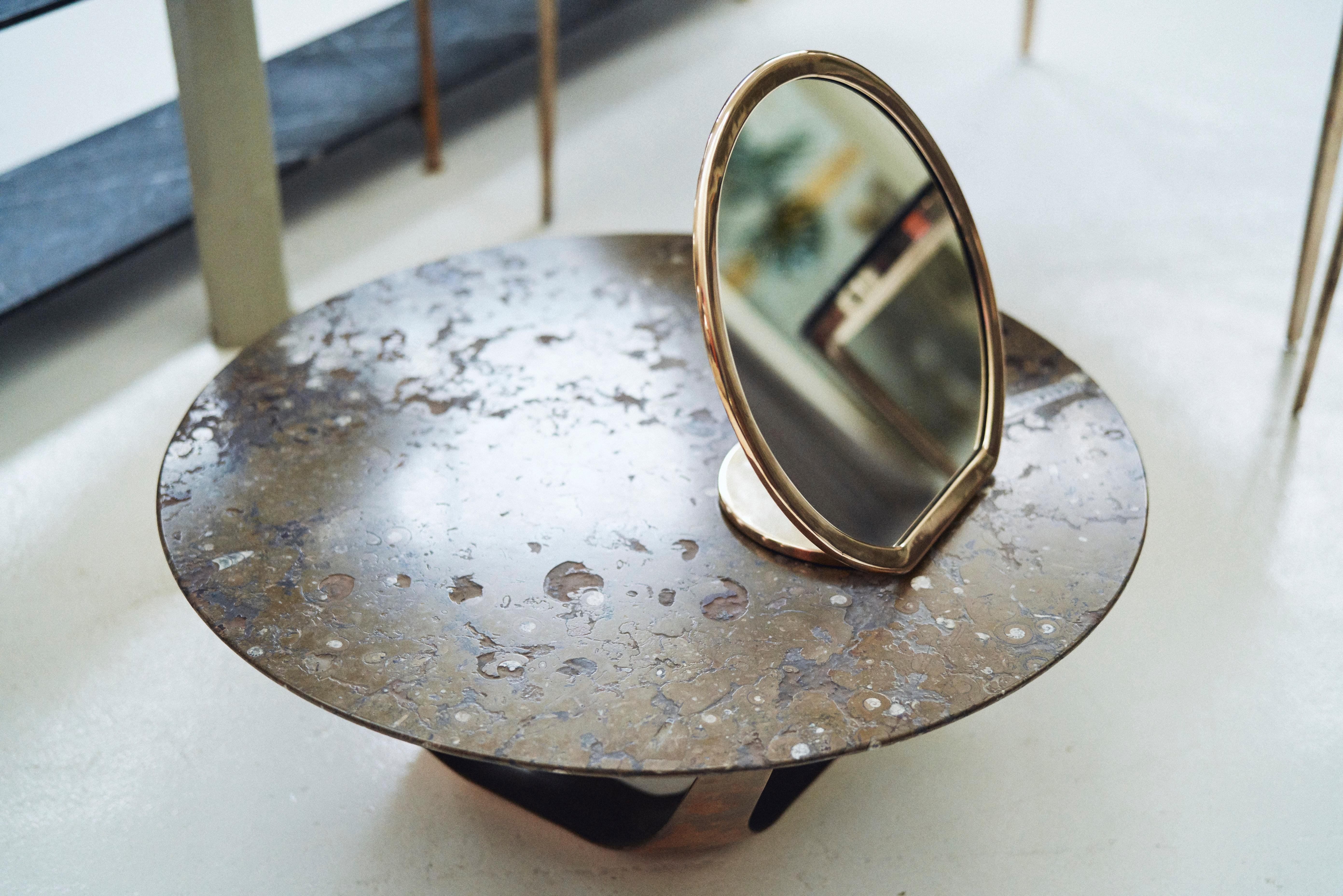 bronze magnifying mirror