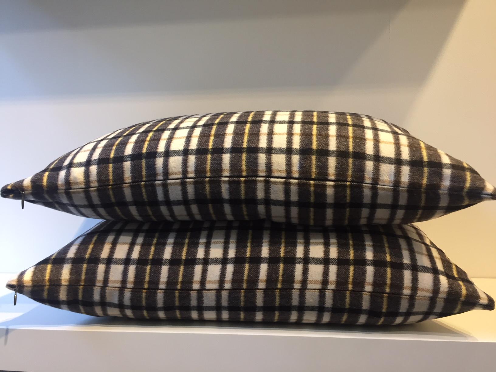 black and brown cushions