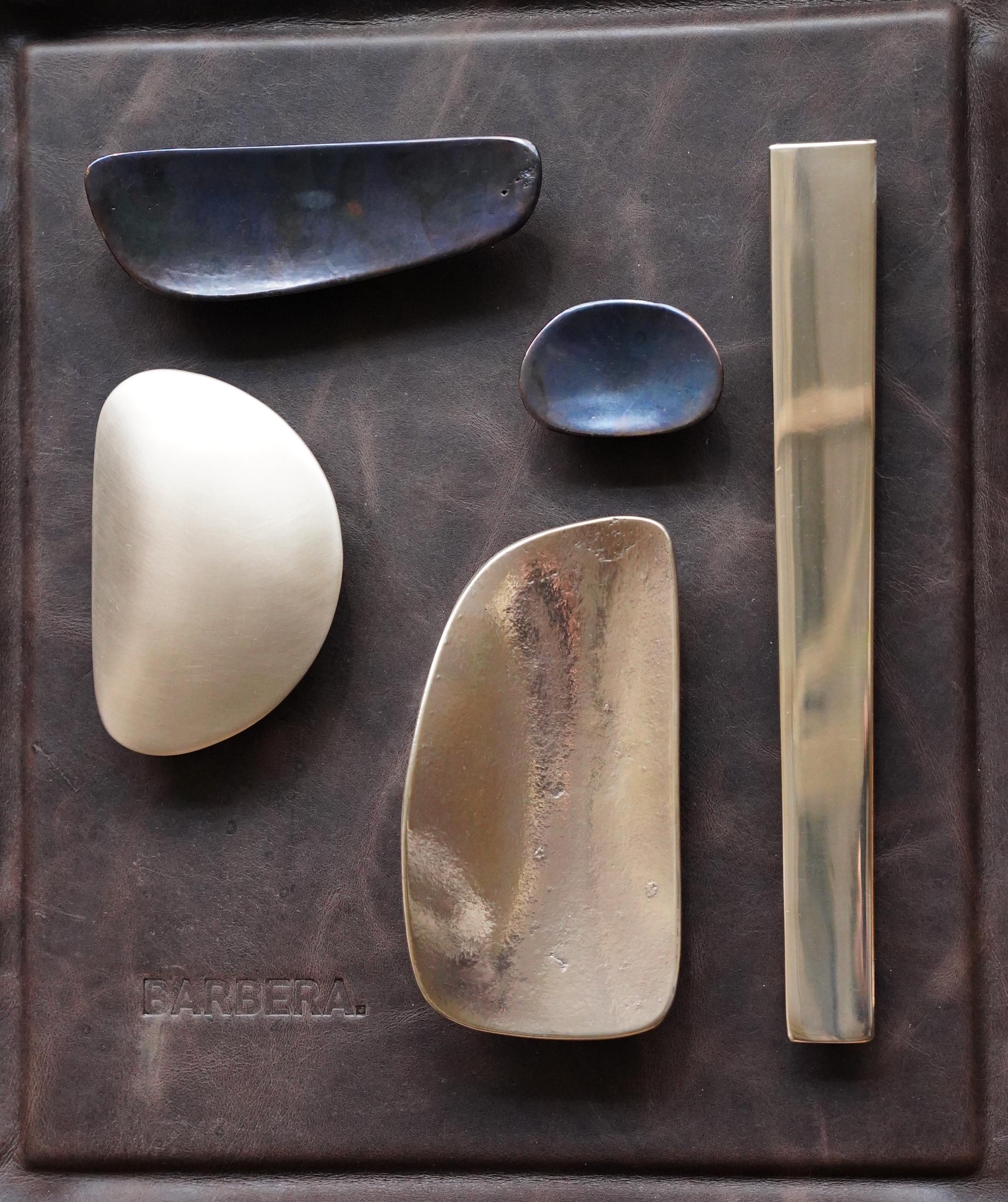 BARBERA Cyrus Cabinet Handle Medium Solid Bronze in vendita 5