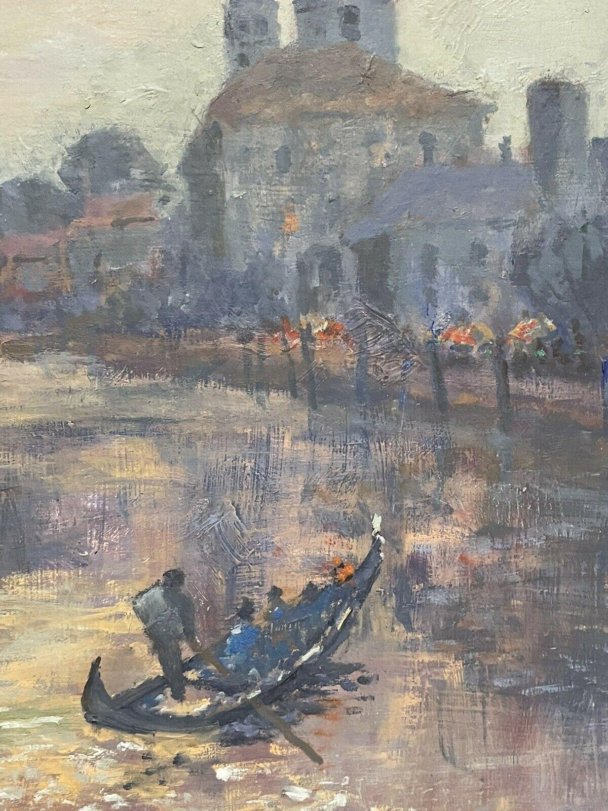 Artist/ School: Barbera Doyle, signed lower corner

Title: Venice (fully titled to label verso). 

Medium:  oil painting on board

Size:  frame: 20.5 x 20.5 inches
       painting: 17.5 x 17.5 inches

Provenance: private collection,