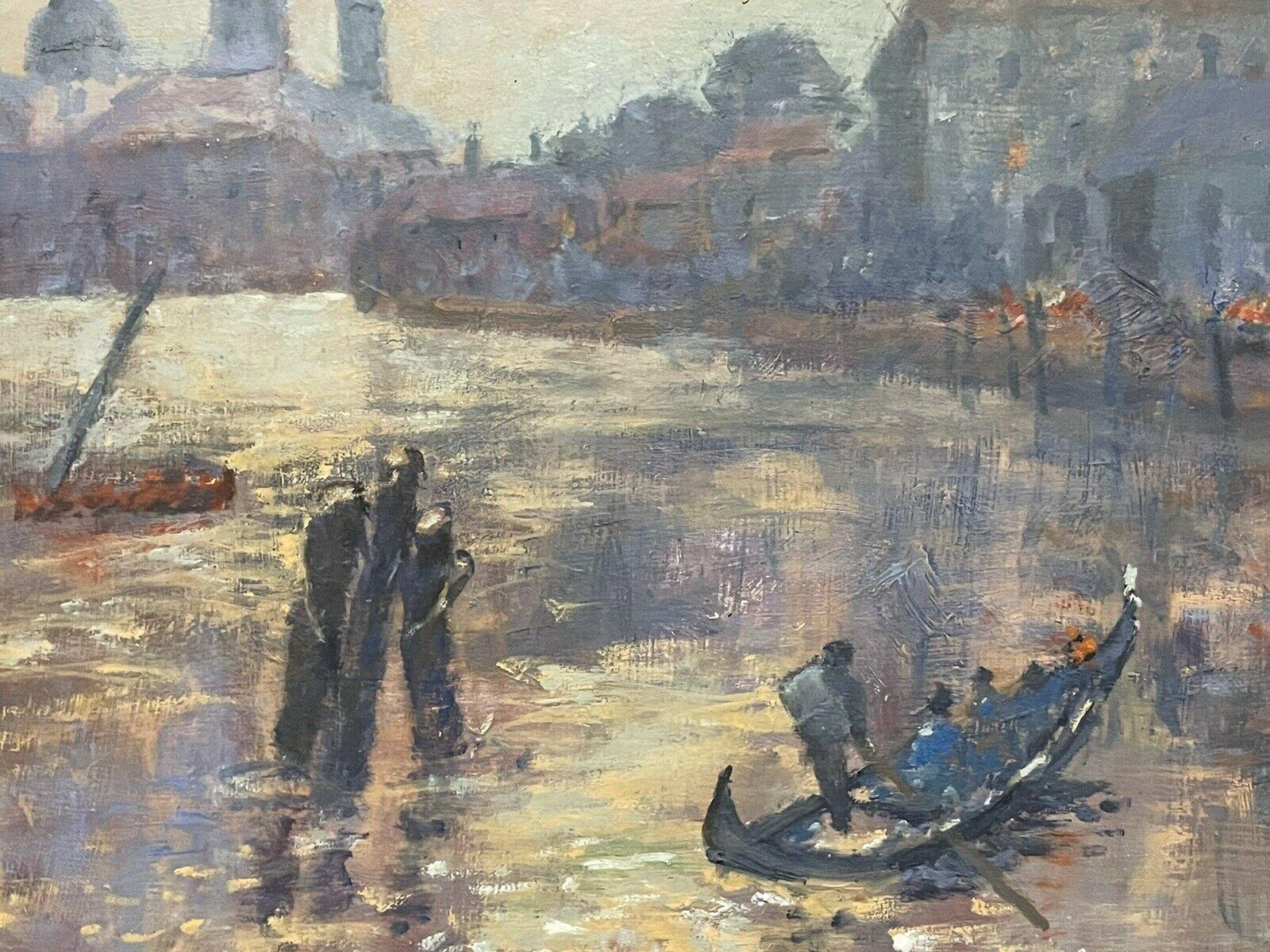 1970's MODERN BRITISH ENGLISH IMPRESSIONIST OIL PAINTING - GRAND CANAL VENICE 3