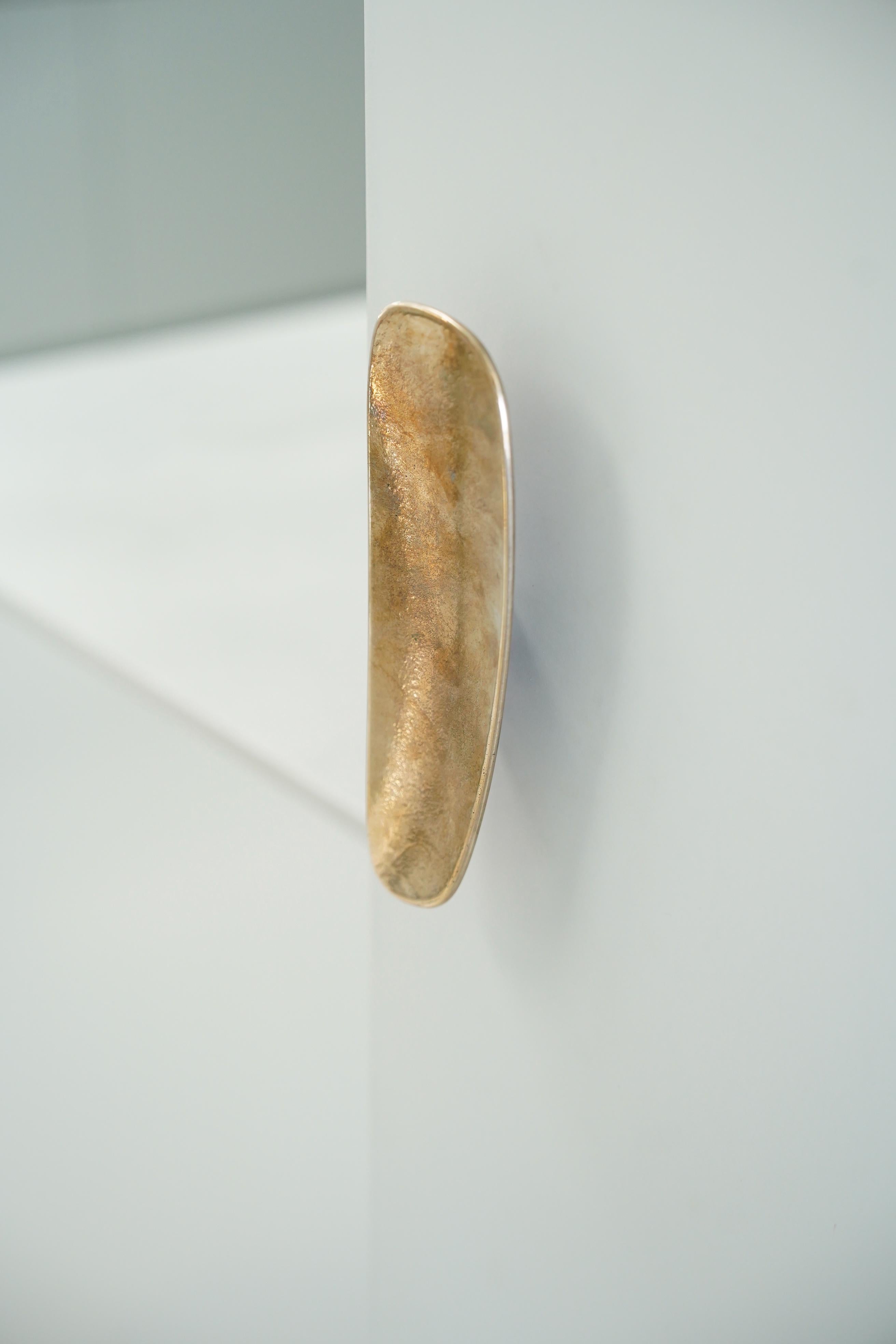 BARBERA Fermat Joinery Pull MEDIUM  Solid Bronze For Sale 4