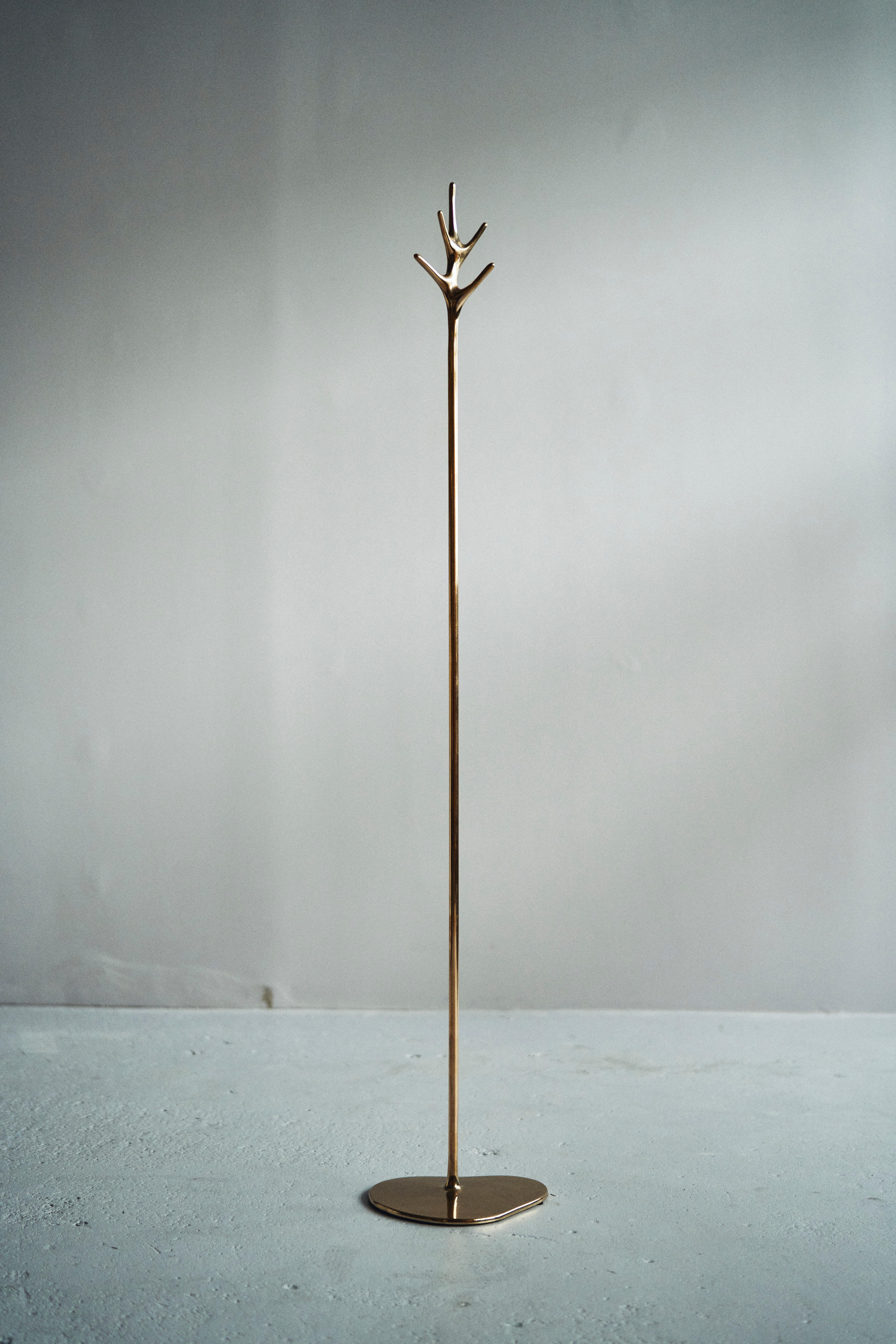 Australian Barbera 'Lovelock' Cast Solid Bronze Coat Stand Hat Stand, in Stock to Ship For Sale