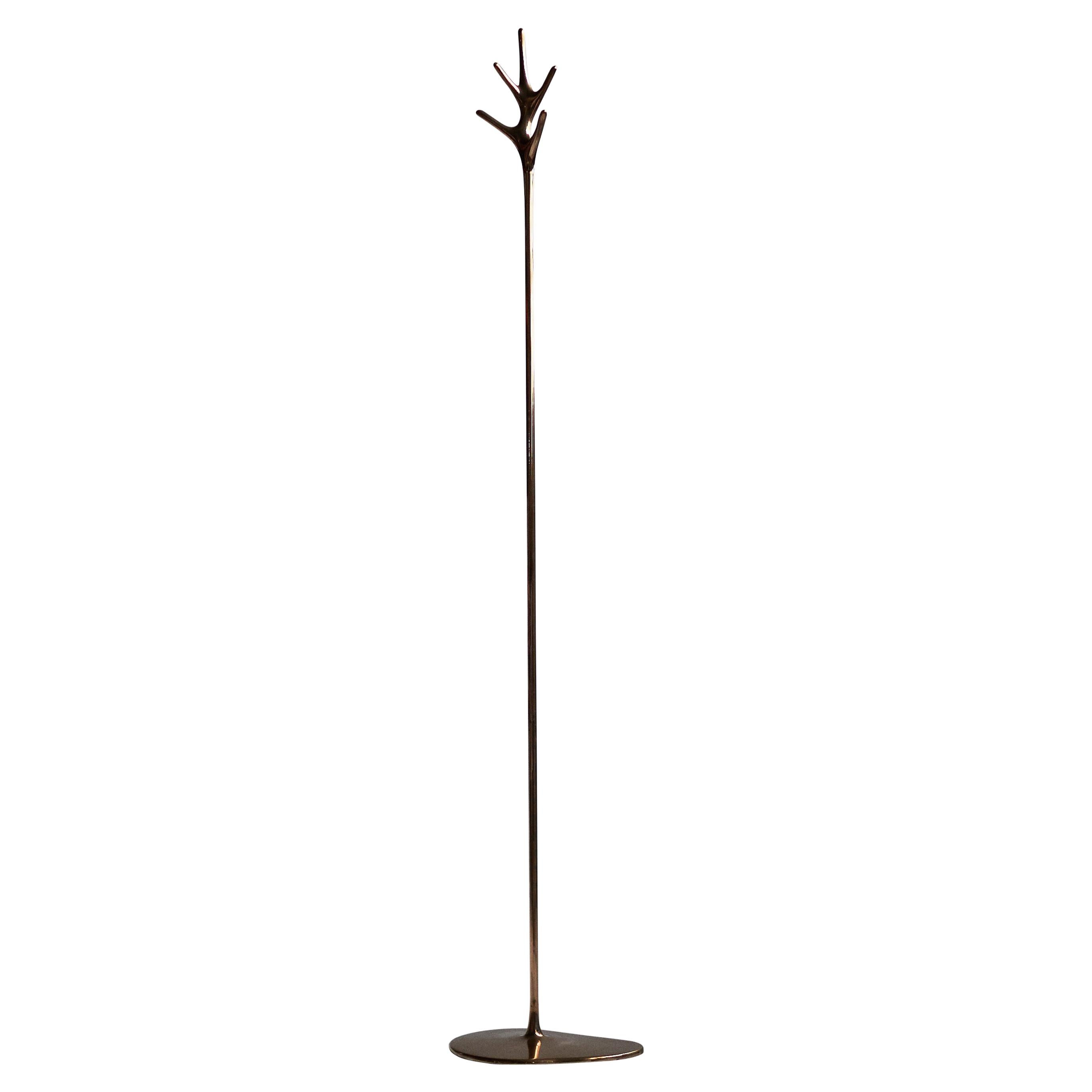 Barbera 'Lovelock' Cast Solid Bronze Coat Stand Hat Stand, in Stock to Ship For Sale