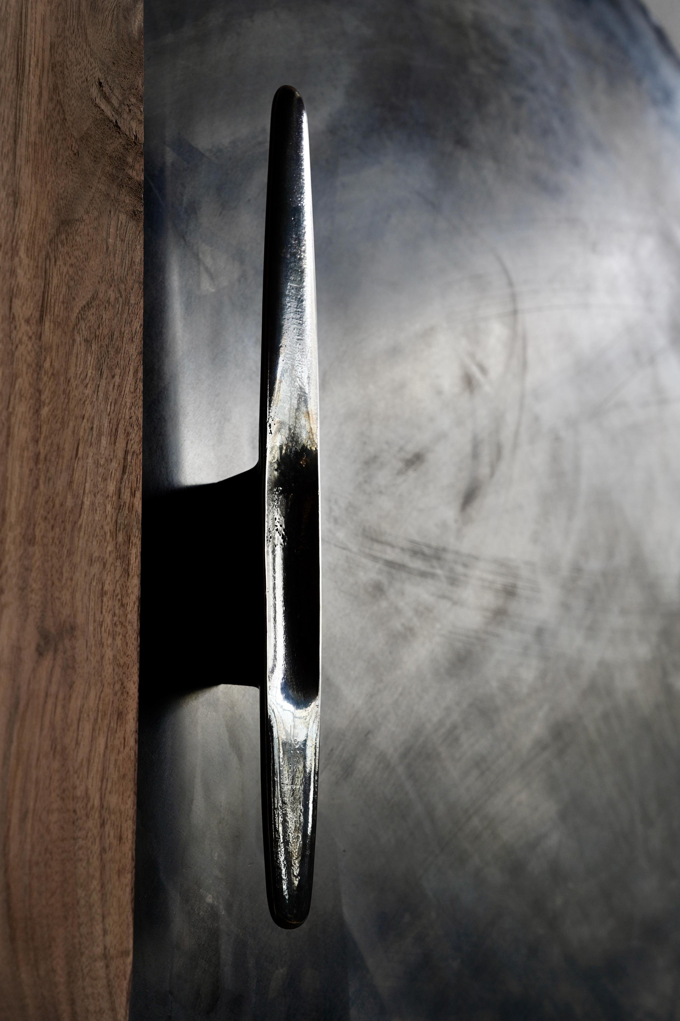 Australian BARBERA Unaipon Medium Cabinet Handle Solid Bronze For Sale