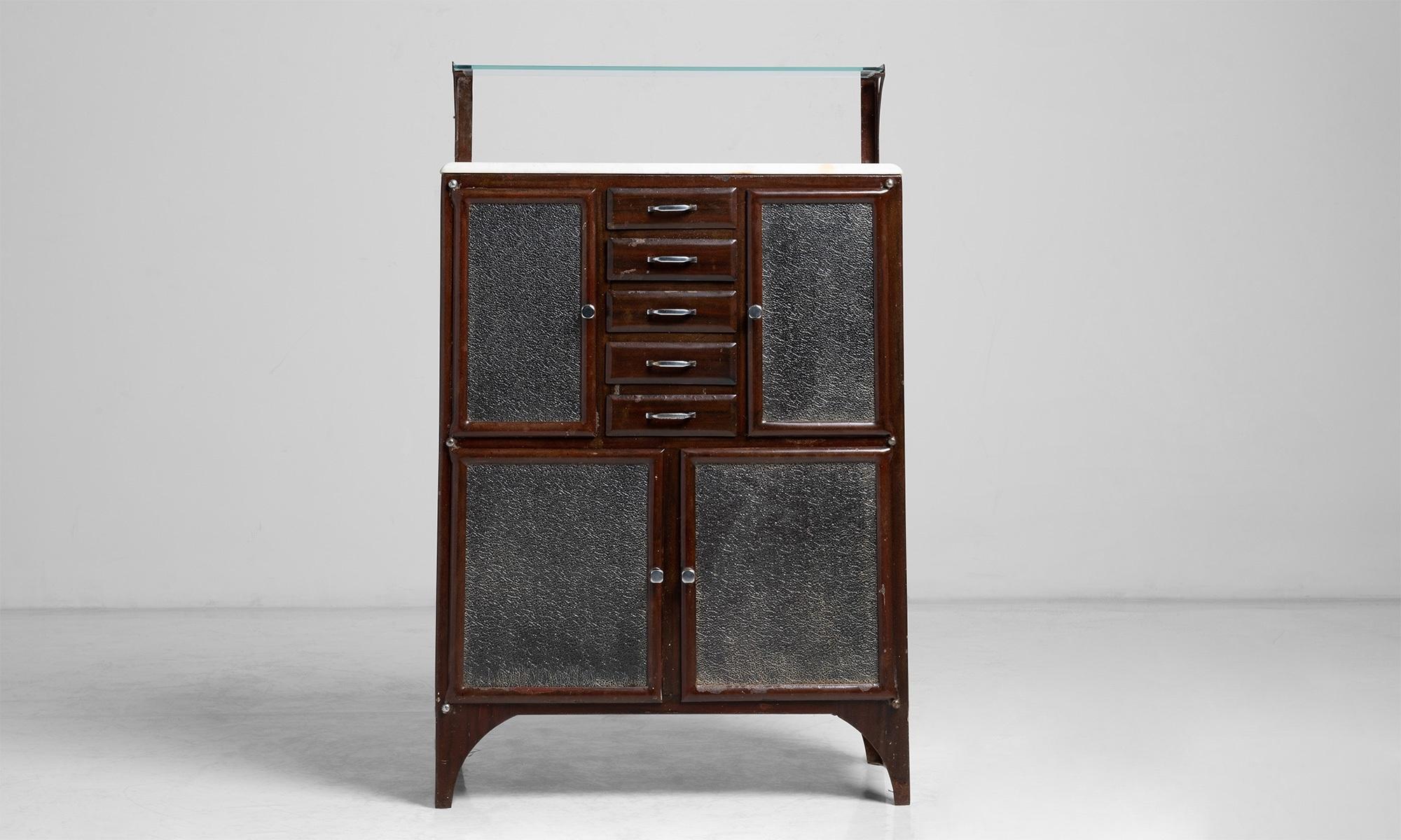 English Barbers Cabinet, England, circa 1920 For Sale