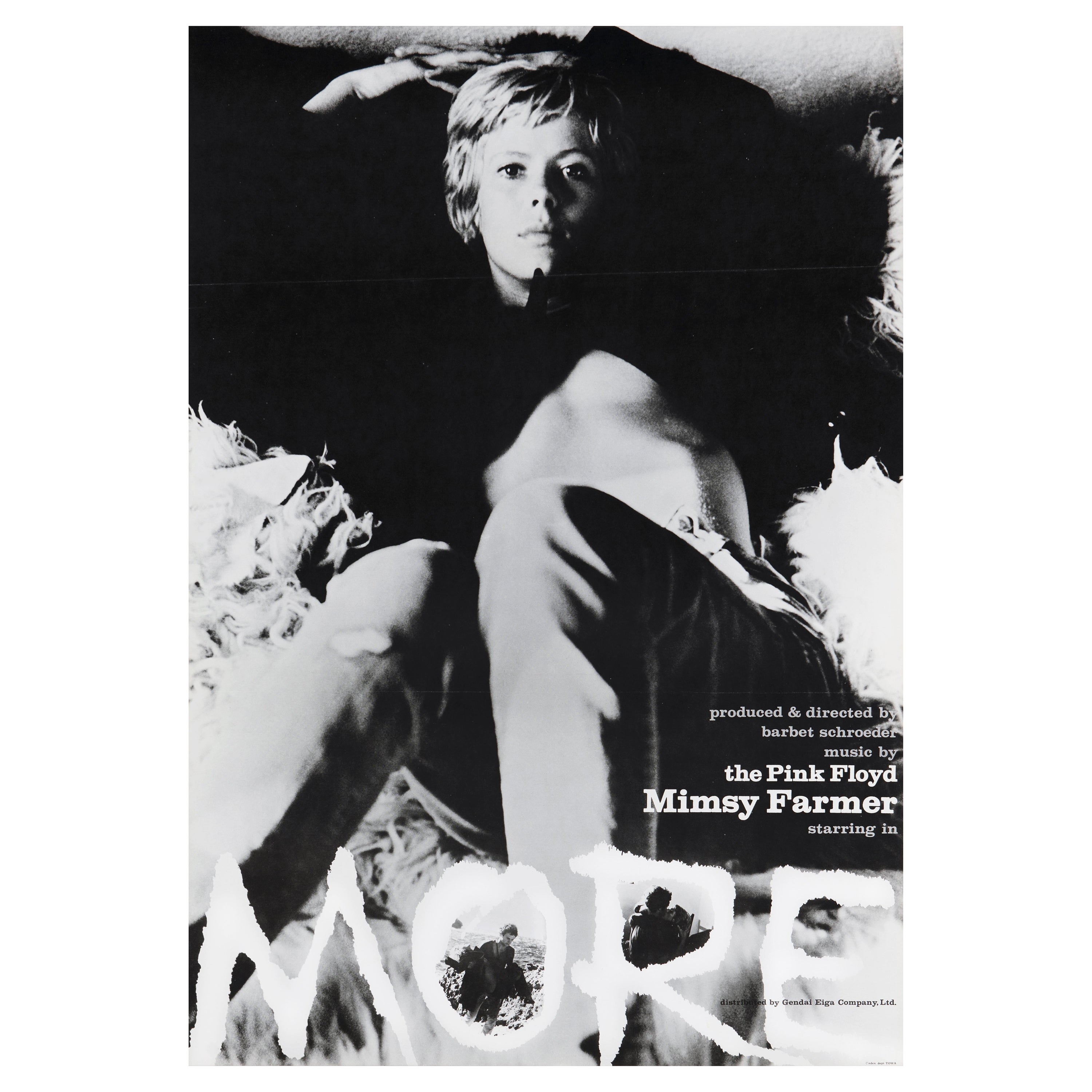 Barbet Schroeder 'More' Poster cinematografico originale d'epoca, giapponese, 1971 in vendita