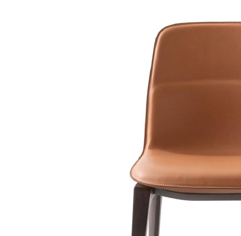 Sedia in pelle naturale Molteni & C di Rodolfo Dordoni - made in Italy In condizioni Nuovo in vendita a New York, NY