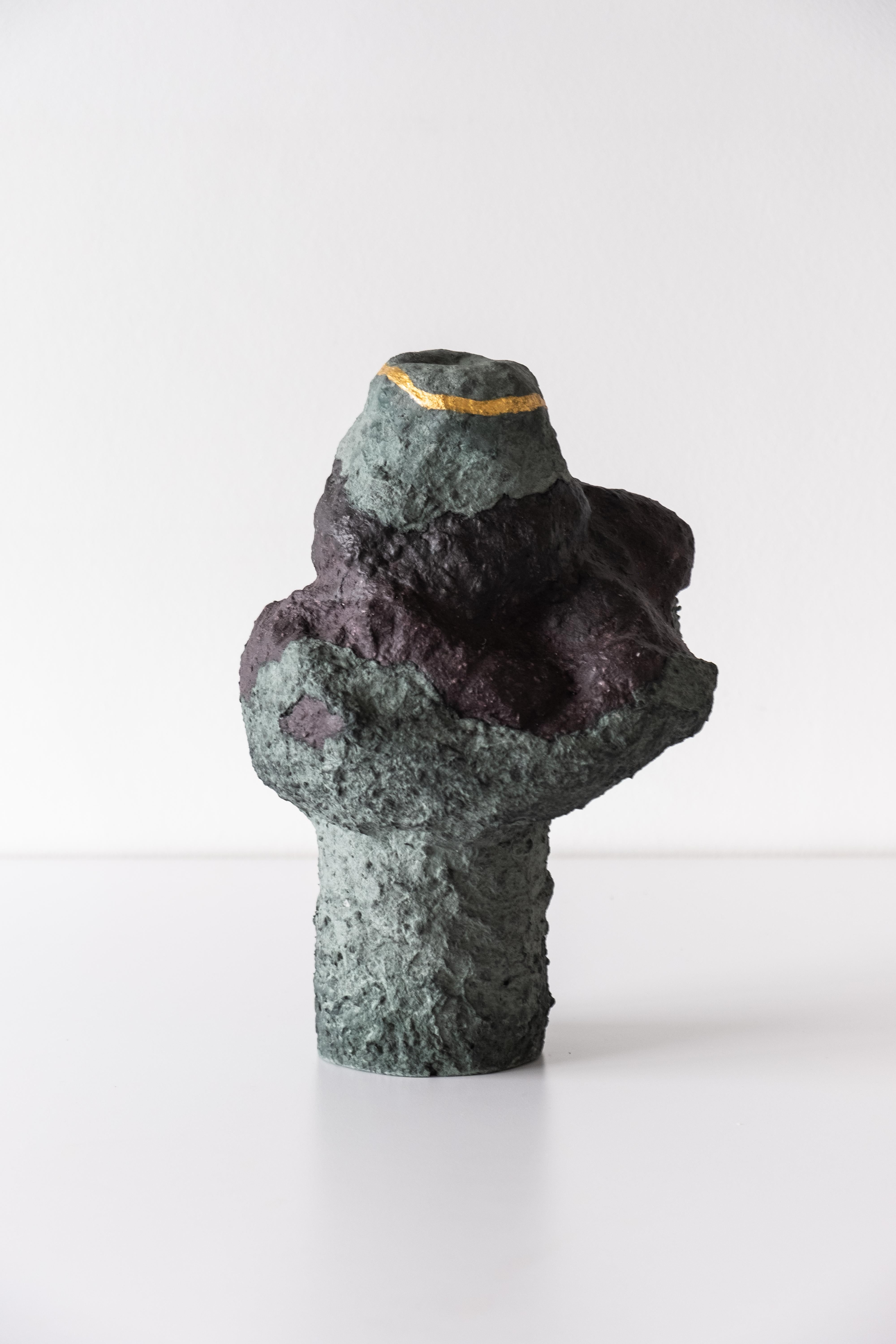 Barbican Vase No.2 by A Space
Dimensions: D22,86 x W20,32 x H30,48cm
Materials: Misc recycled.

The design duo conceived the Barbican Collection over the spring/summer of 2020 while on lockdown at the eponymous London architectural and cultural