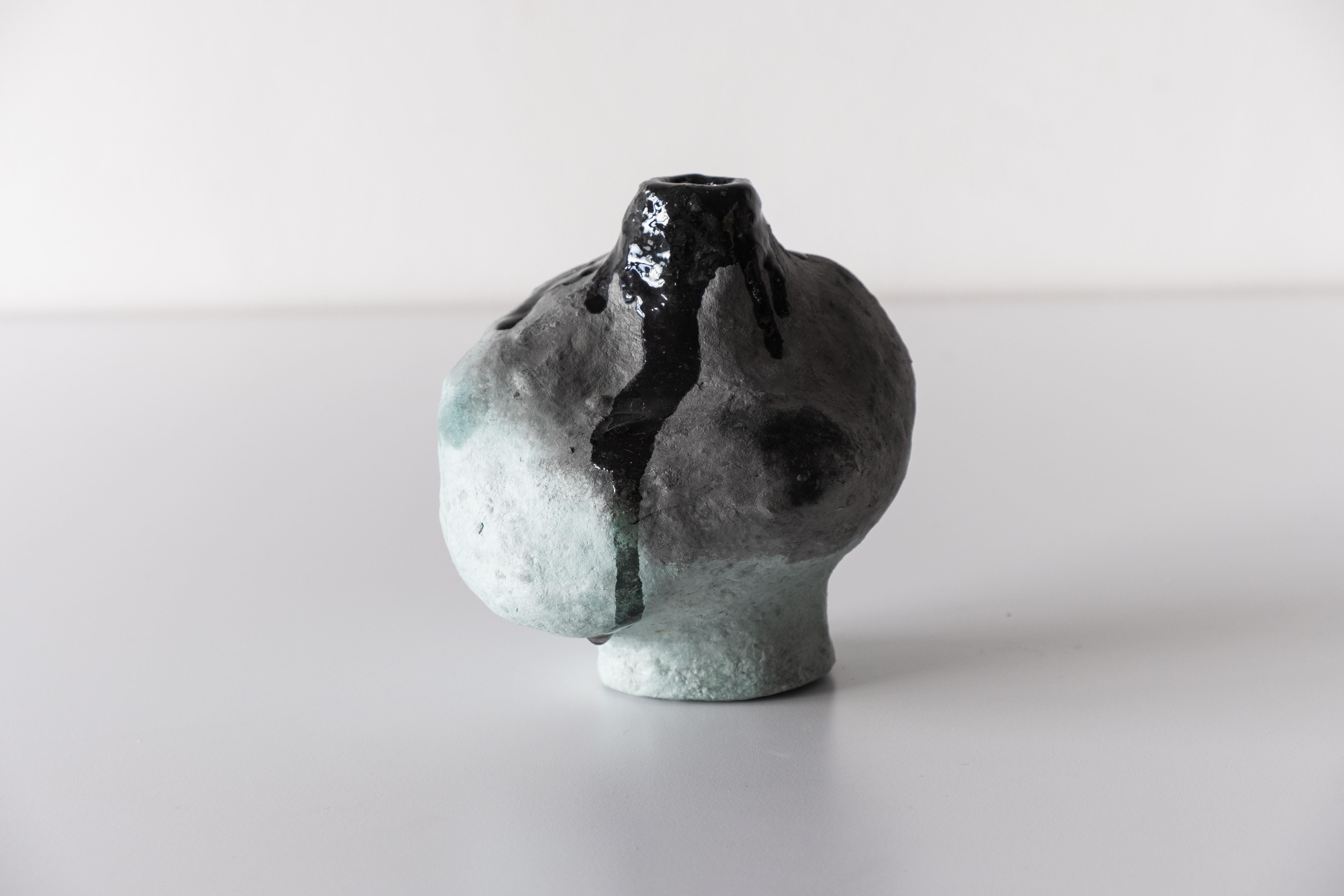 Barbican vase No.4 by A Space
Dimensions: D 12,7 x W 15,24 x H 12,7cm
Materials: Misc recycled.

The design duo conceived the Barbican Collection over the spring/summer of 2020 while on lockdown at the eponymous London architectural and cultural