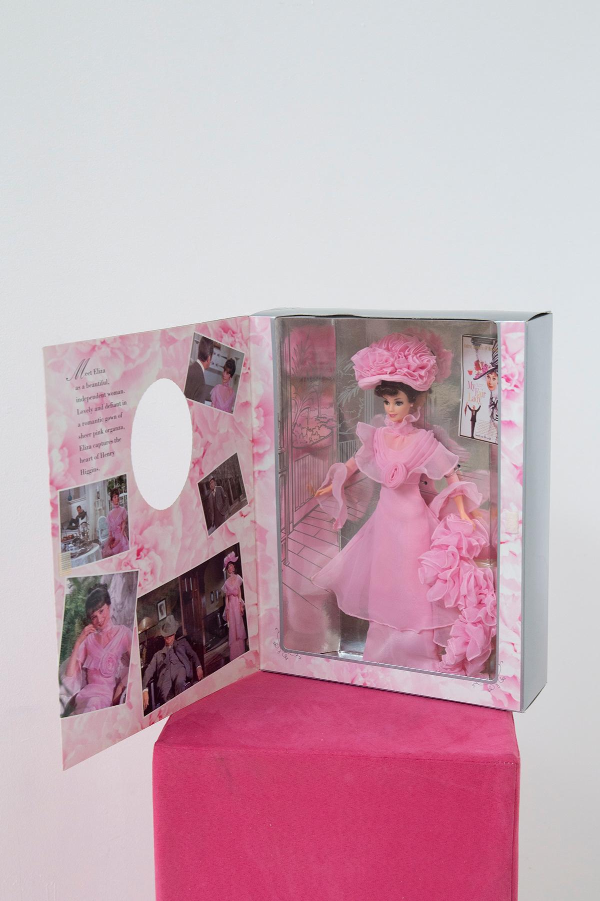 Barbie as Eliza Doolittle in My Fair Lady. Pink dress For Sale 2