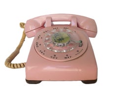 Barbie Pink Bell System type 500 Rotary Desk Telephone Western Electric 1981