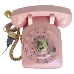 Barbie Pink Bell System type 500 Rotary Desk Telephone Western Electric 1981