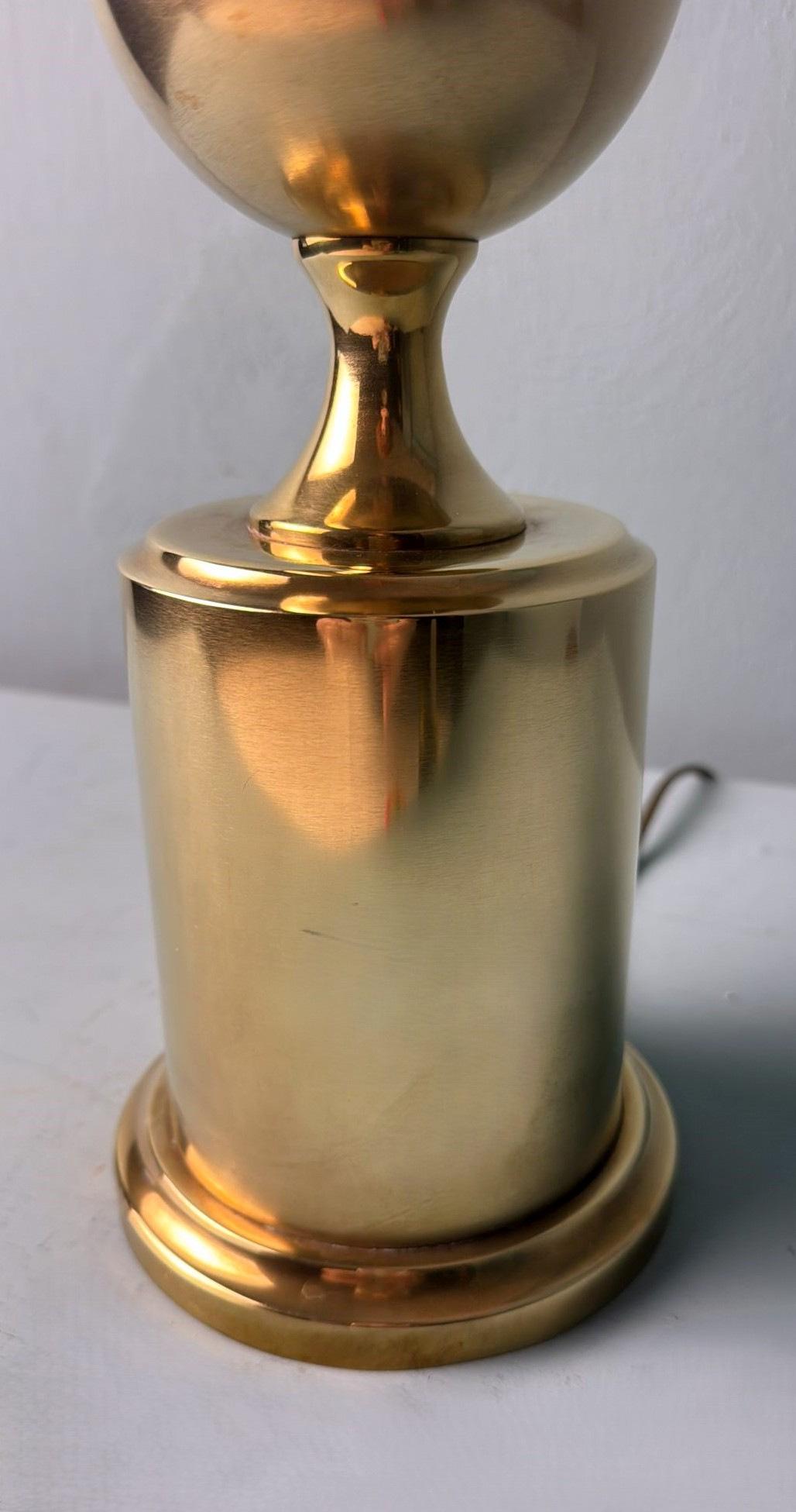 Barbier Style French Space Age Brass Table Lamp (Without Lampshade) For Sale 6