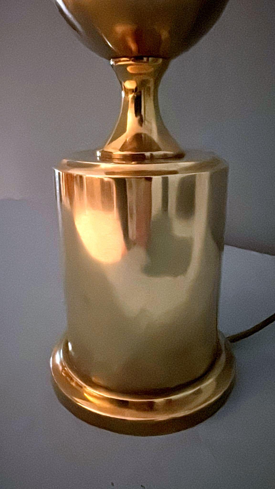 Barbier Style French Space Age Brass Table Lamp (Without Lampshade) For Sale 8