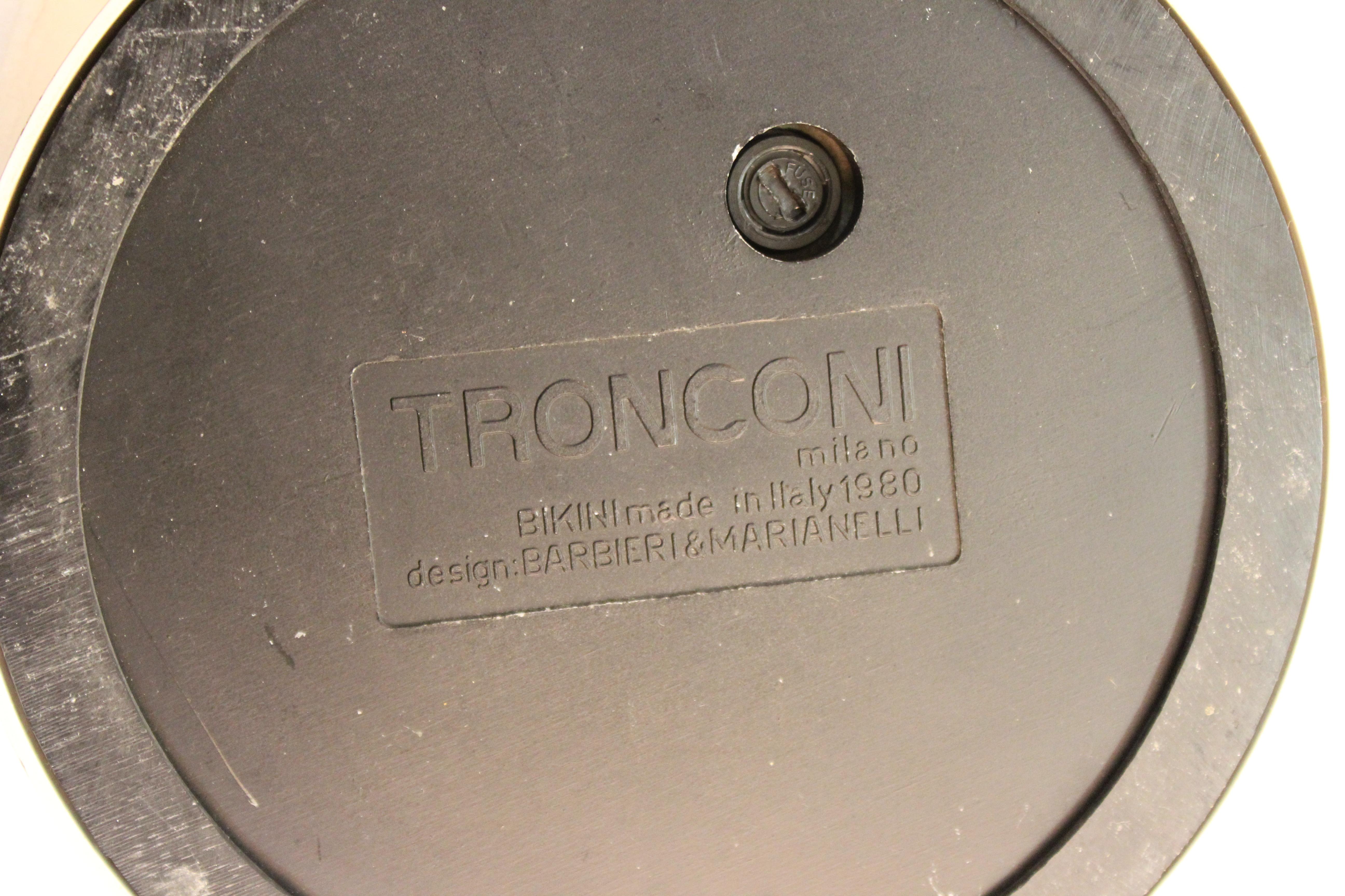 Barbieri e Marianelli for Tronconi Italian Modern 'Bikini' Table Lamps 2