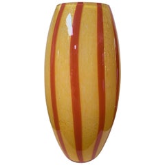 Barbini 1960s Art Glass Vase 