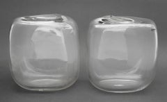 Barbini Murano Kunstglas ovoide Vasen, Paar