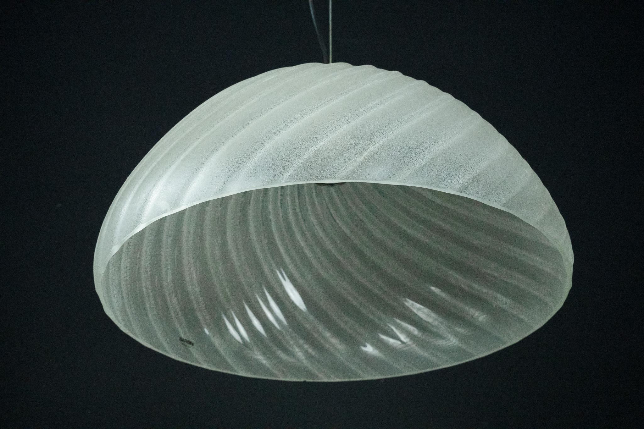 Barbini Murano Glass Pendant Lamp, Early 1980s in vendita 4