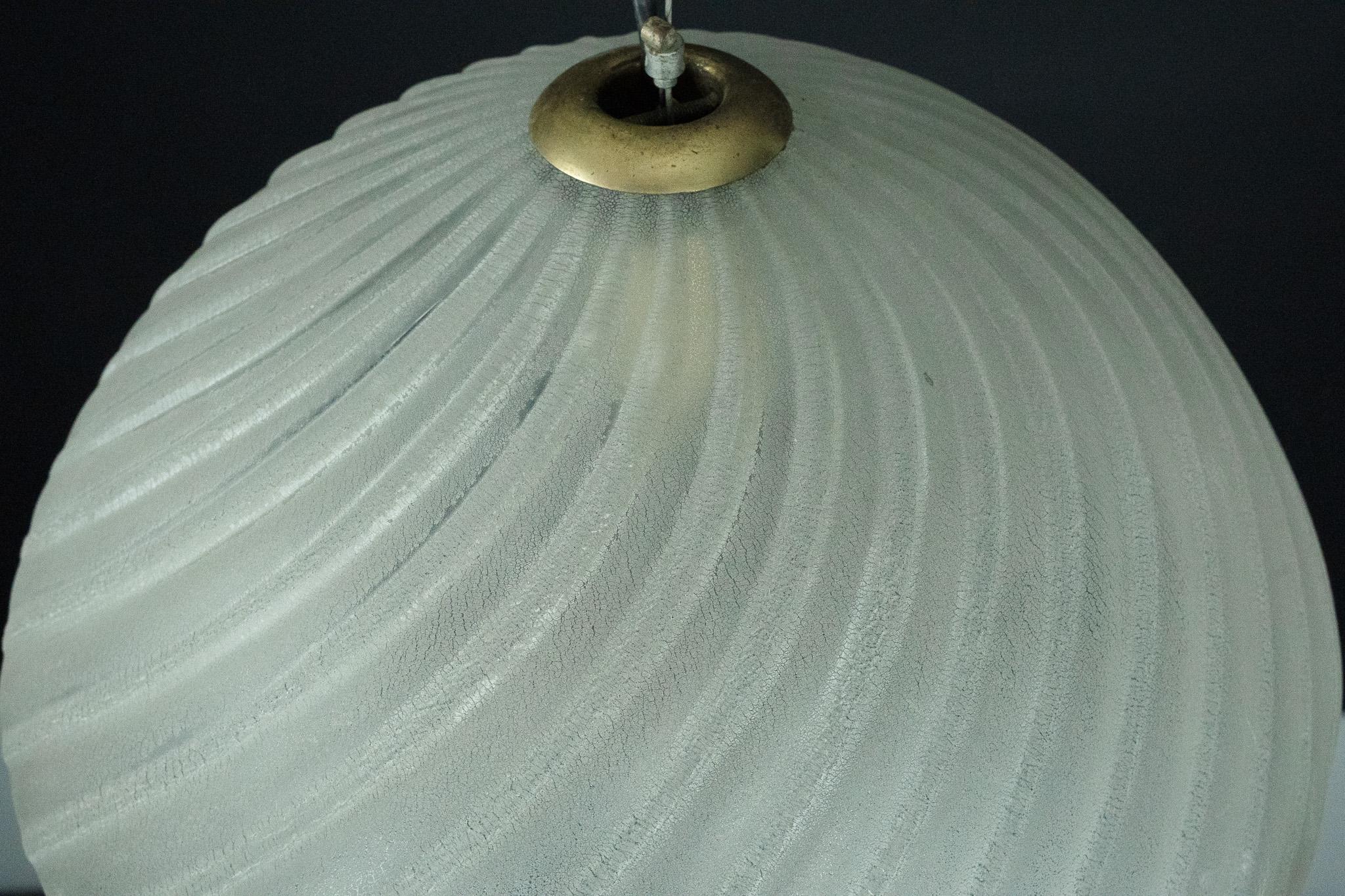 Barbini Murano Glass Pendant Lamp, Early 1980s in vendita 8