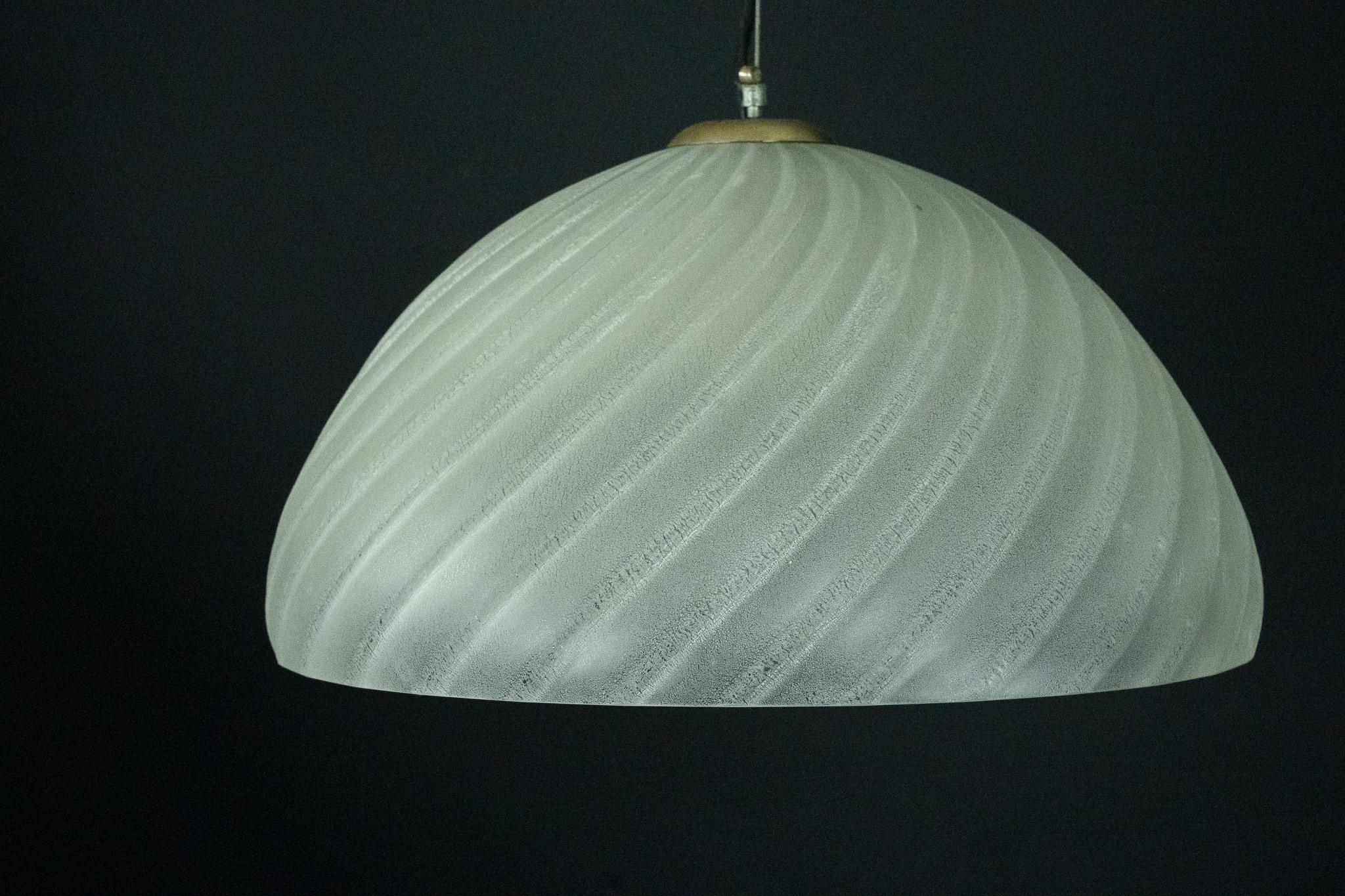 Postmoderno Barbini Murano Glass Pendant Lamp, Early 1980s in vendita