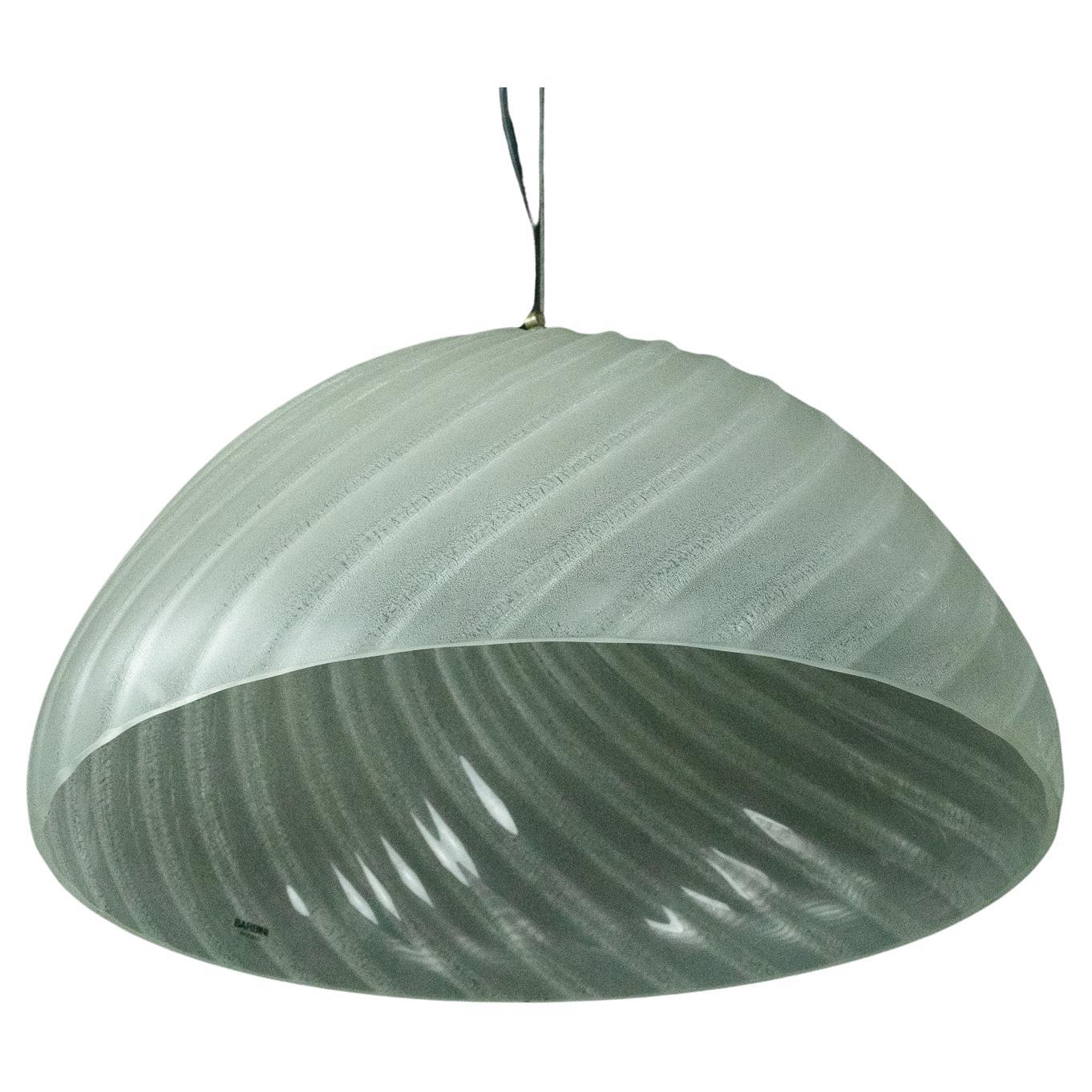Barbini Murano Glass Pendant Lamp, Early 1980s in vendita