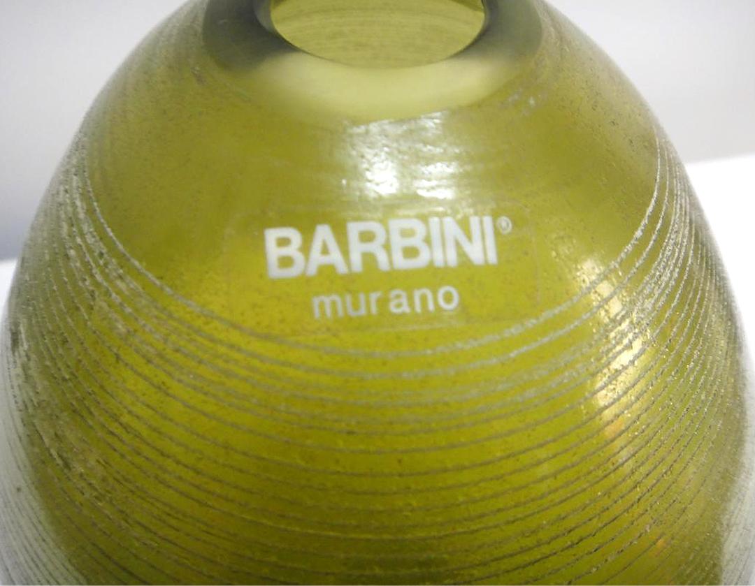 Italian Barbini Murano Glass Vase For Sale