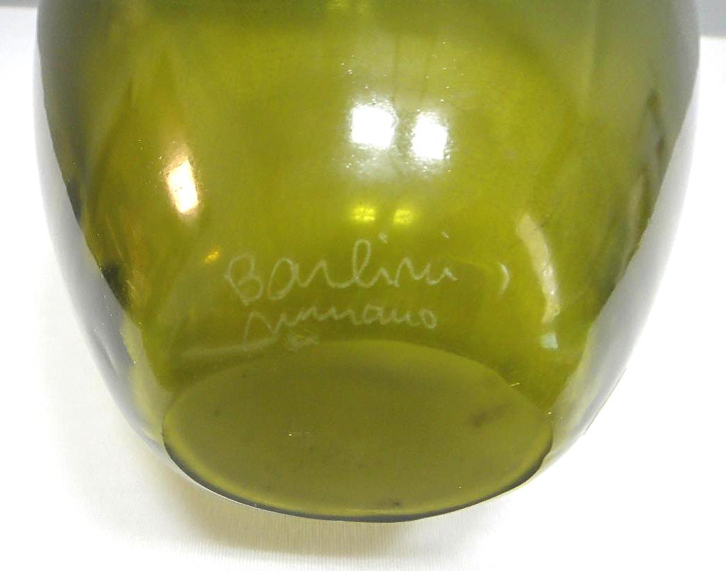 Contemporary Barbini Murano Glass Vase For Sale
