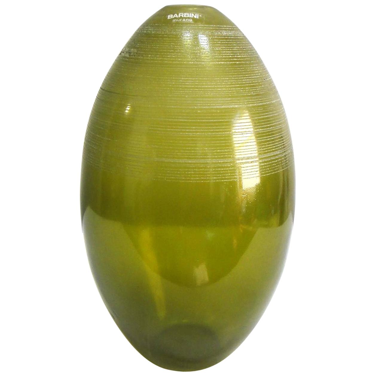 Barbini Murano Glass Vase