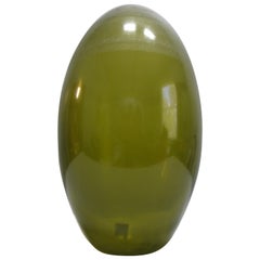 Barbini Murano Glass Vase Green, Italy