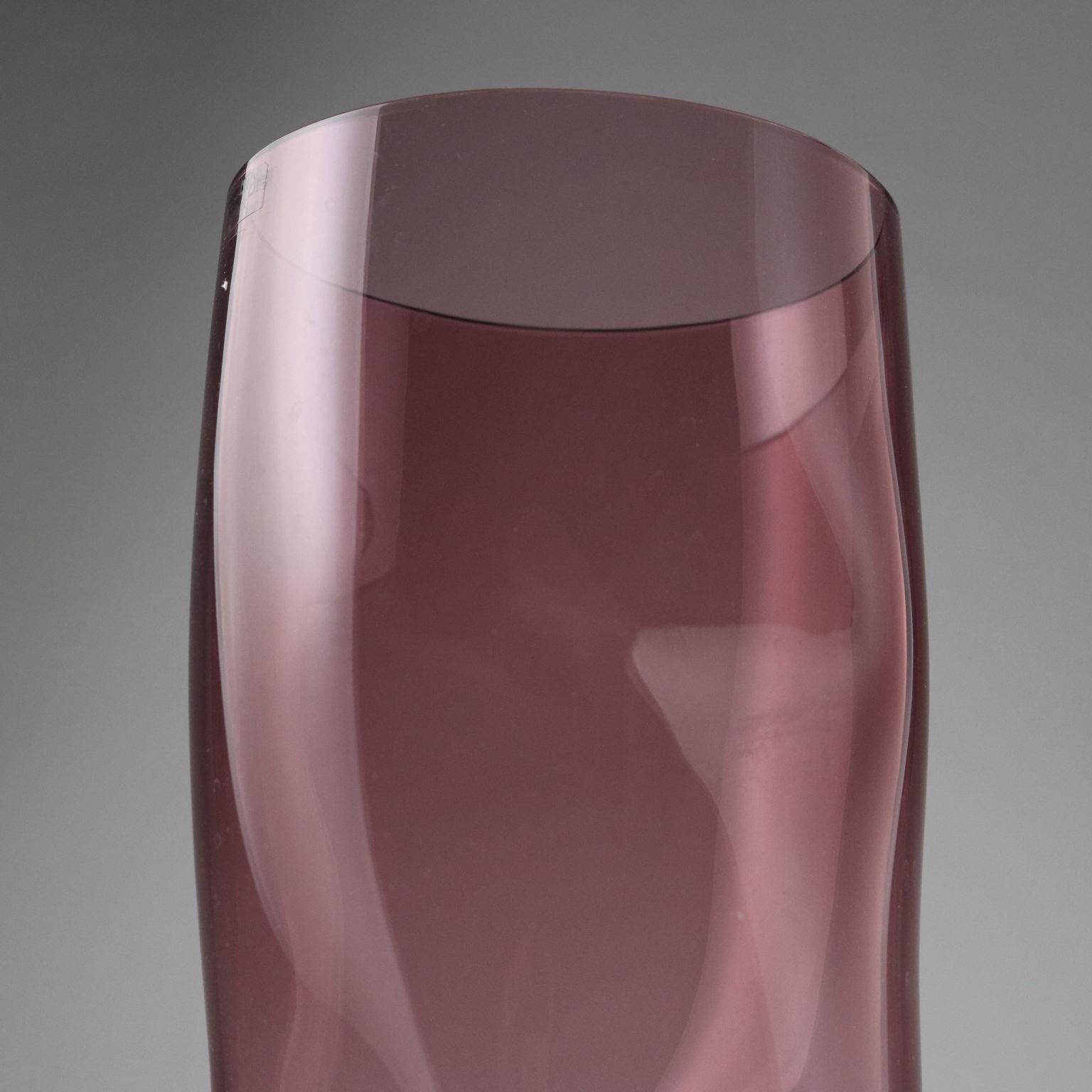Vaso in vetro di Murano Barbini Italia anni '80 In condizioni buone in vendita a Milano, IT