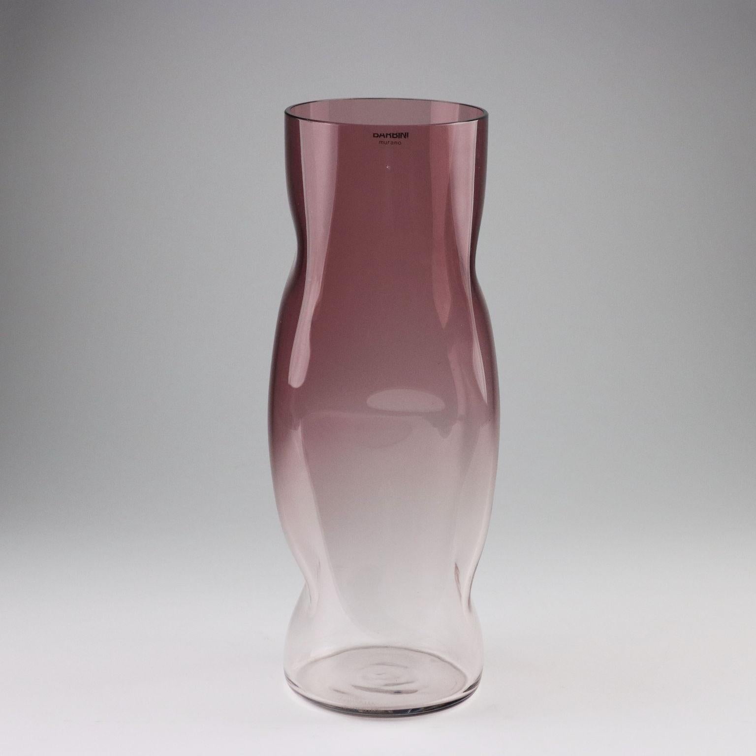 Vaso in vetro di Murano Barbini Italia anni '80 in vendita 1