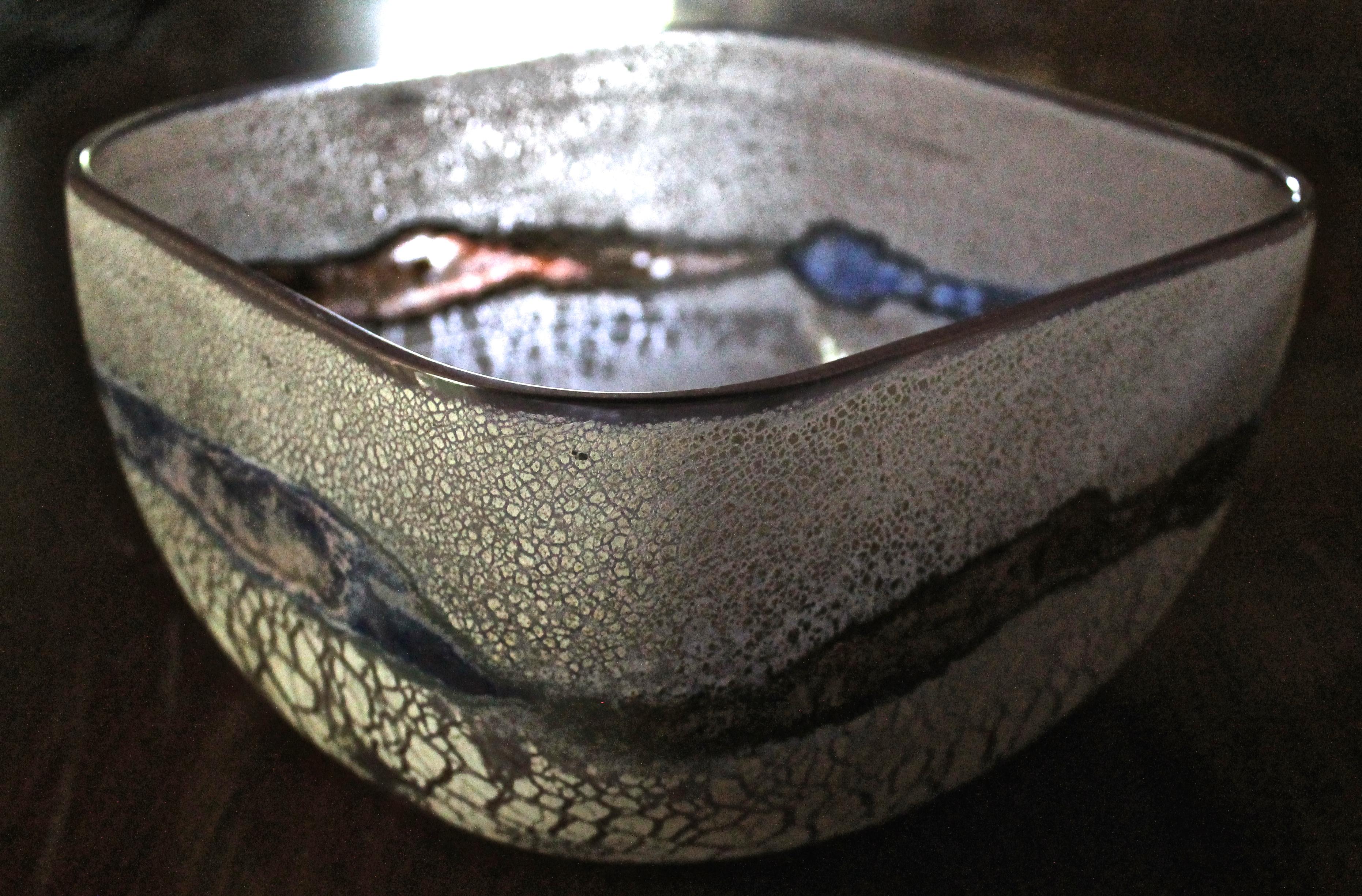 Italian Barbini Murano Scavo Bowl