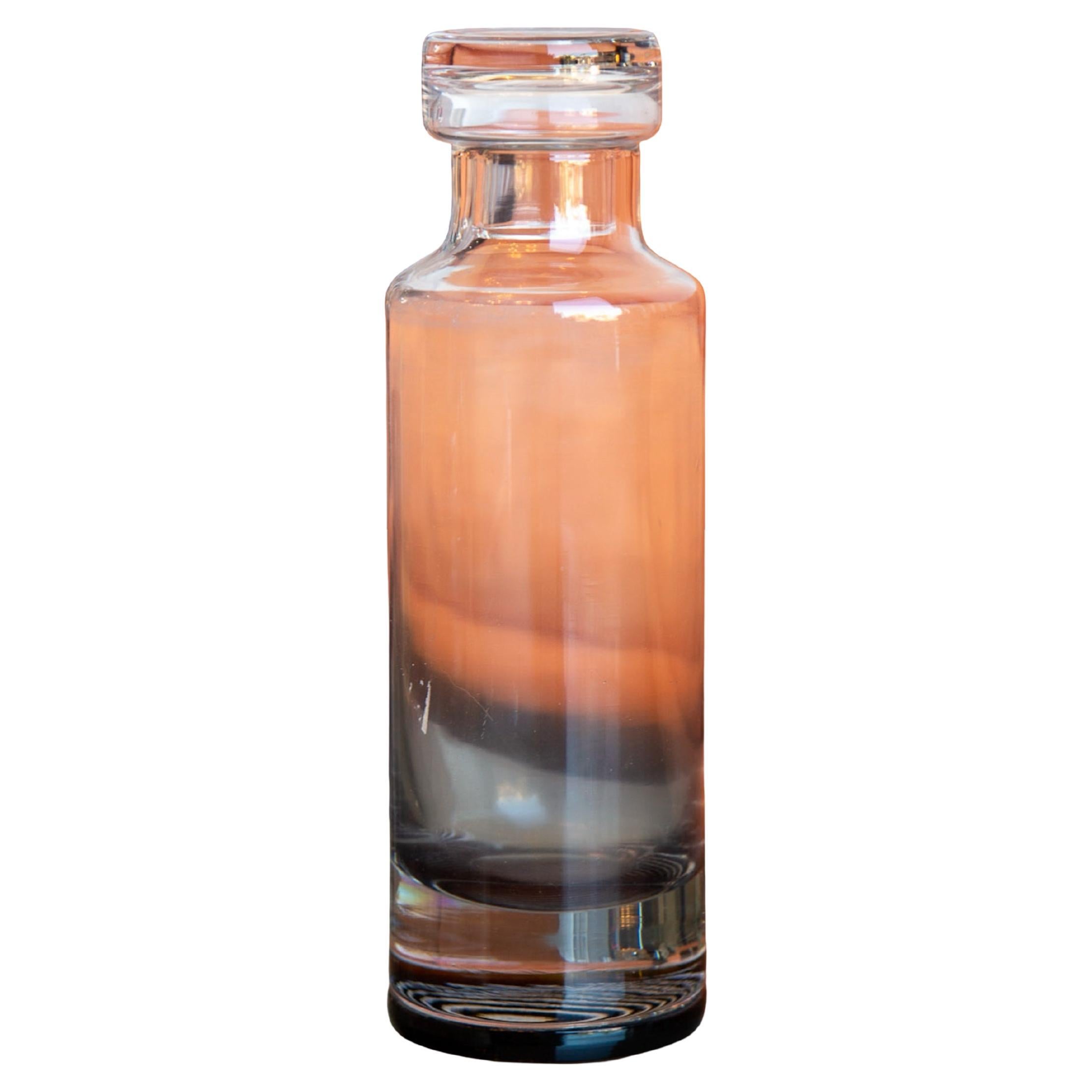 Barbini Carafe sculpturale en verre de Murano avec bouchon, Italie, années 1970