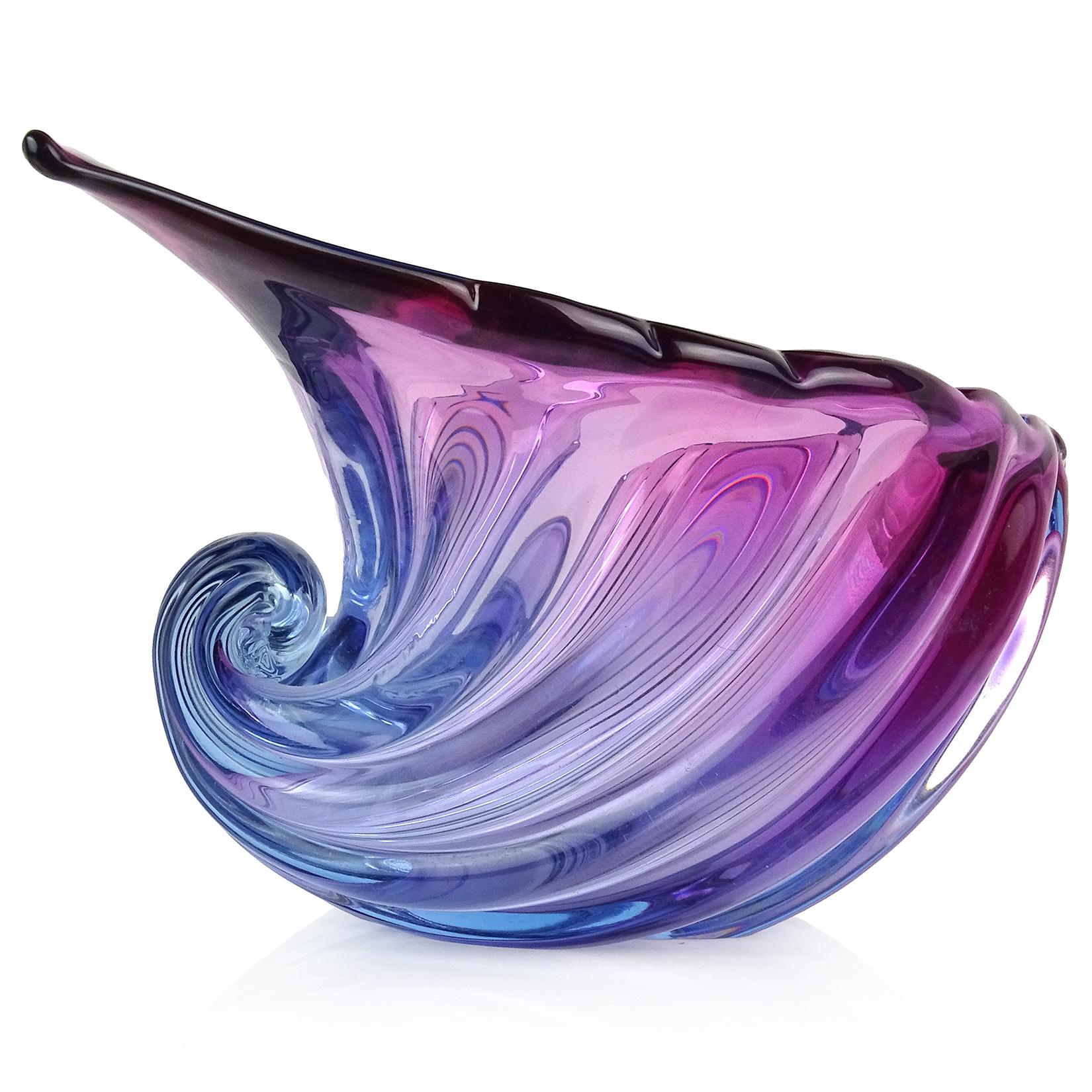 murano glass conch shell